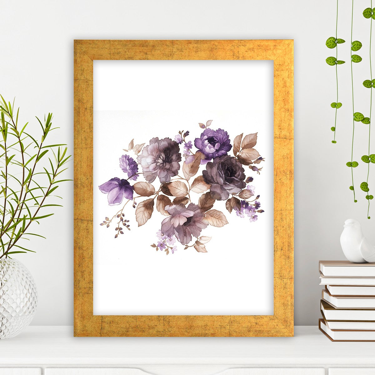 Quadro Decorativo MDF Emoldurado - Arte Multicolor 24x29cm com Moldura de Madeira 2cm