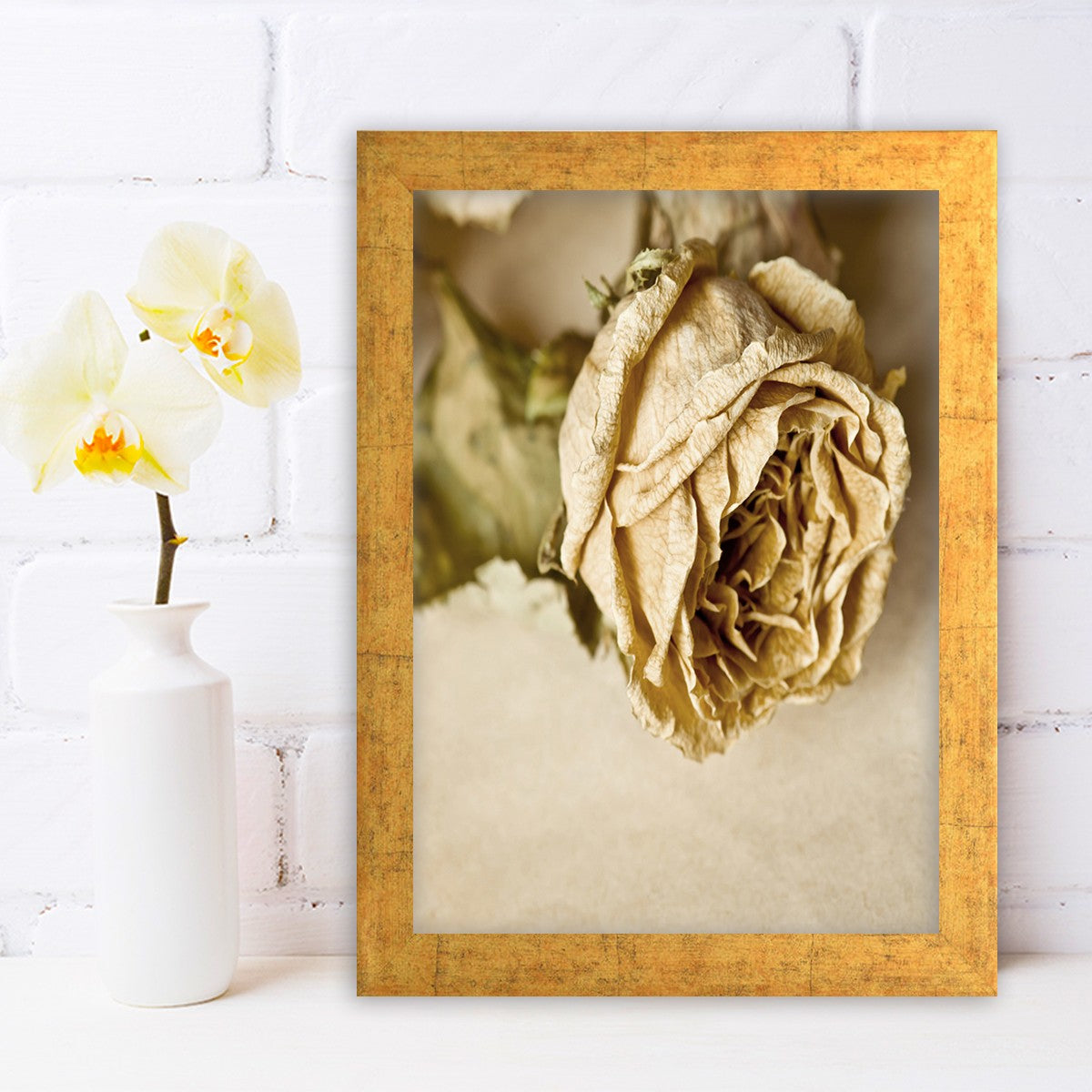 Quadro Decorativo MDF Emoldurado - Arte Multicolor 24x29cm com Moldura de Madeira 2cm