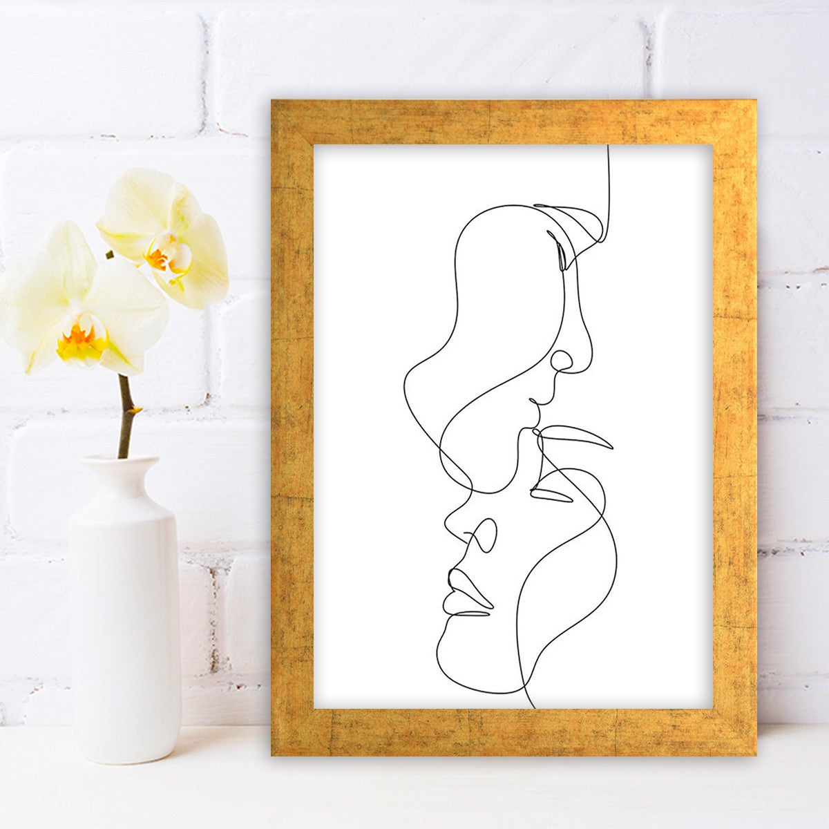 Quadro Decorativo MDF Emoldurado - Arte Multicolor 24x29cm com Moldura de Madeira 2cm