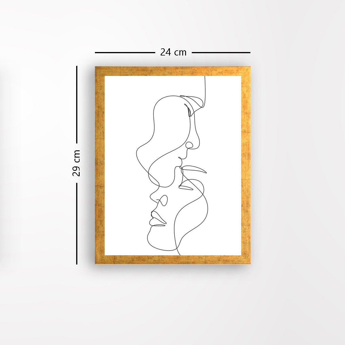 Quadro Decorativo MDF Emoldurado - Arte Multicolor 24x29cm com Moldura de Madeira 2cm