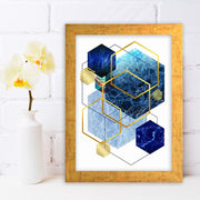 Quadro Decorativo MDF Emoldurado - Arte Multicolor 24x29cm com Moldura de Madeira 2cm