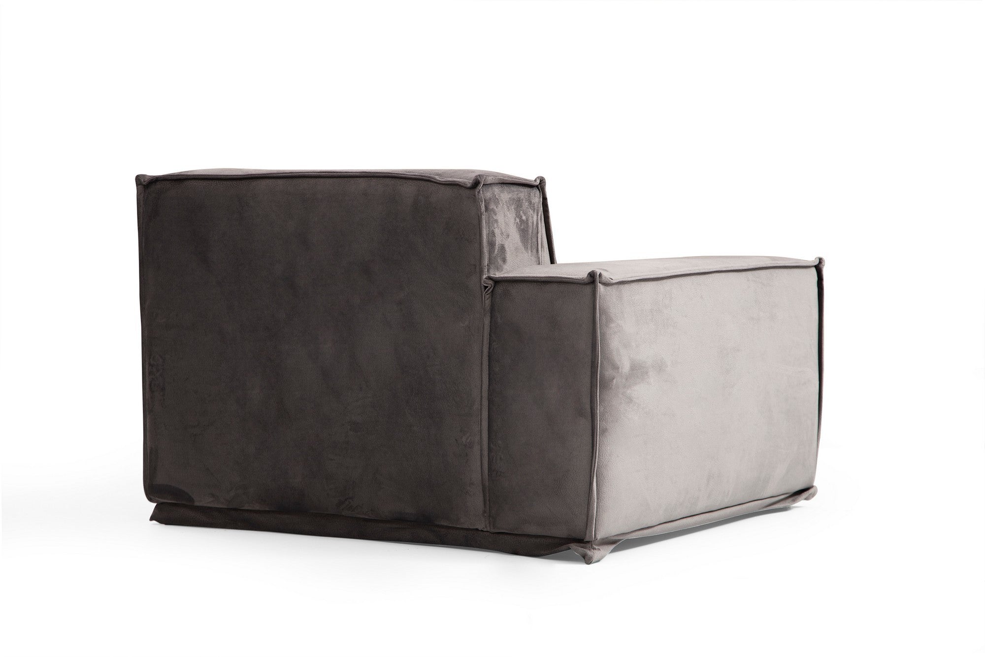 Sofá de canto elegante, cinza, 300 x 276 x 76 cm | Estrutura em madeira de faia e aglomerado, 100% poliéster, 4 almofadas incluídas | Perfeito para espaços modernos