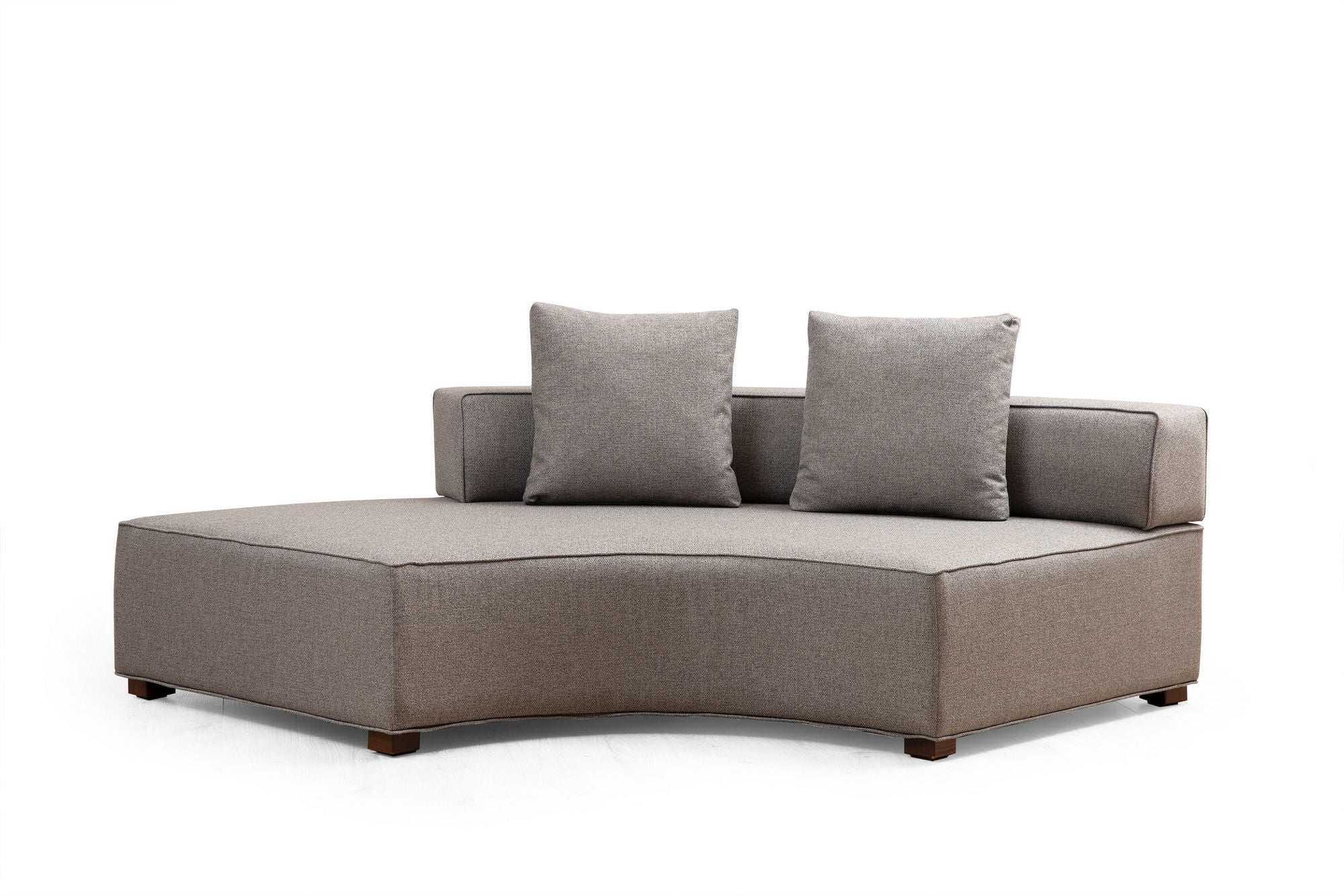 Sofá de canto elegante, cinza, 360 x 300 cm | Estrutura em madeira de faia e aglomerado, 100% poliéster, 7 almofadas incluídas | Perfeito para espaços de estar escandinavos modernos