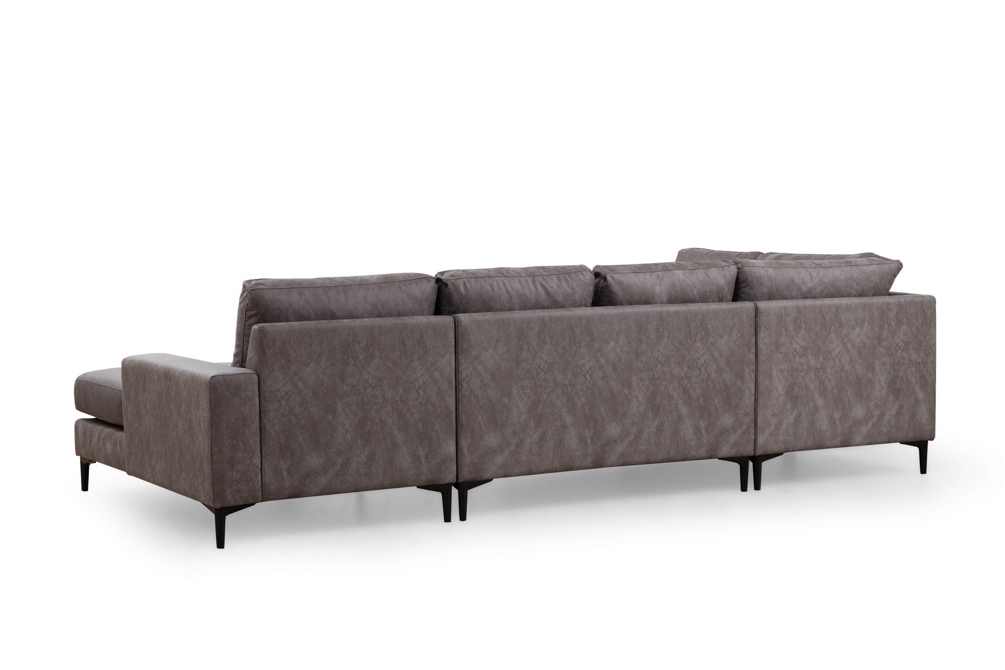Sofá de canto elegante, antracite, 200 x 314 x 155 cm | Estrutura em madeira de faia e aglomerado, 100% poliéster, almofadas de espuma macia | Design moderno para salas de estar