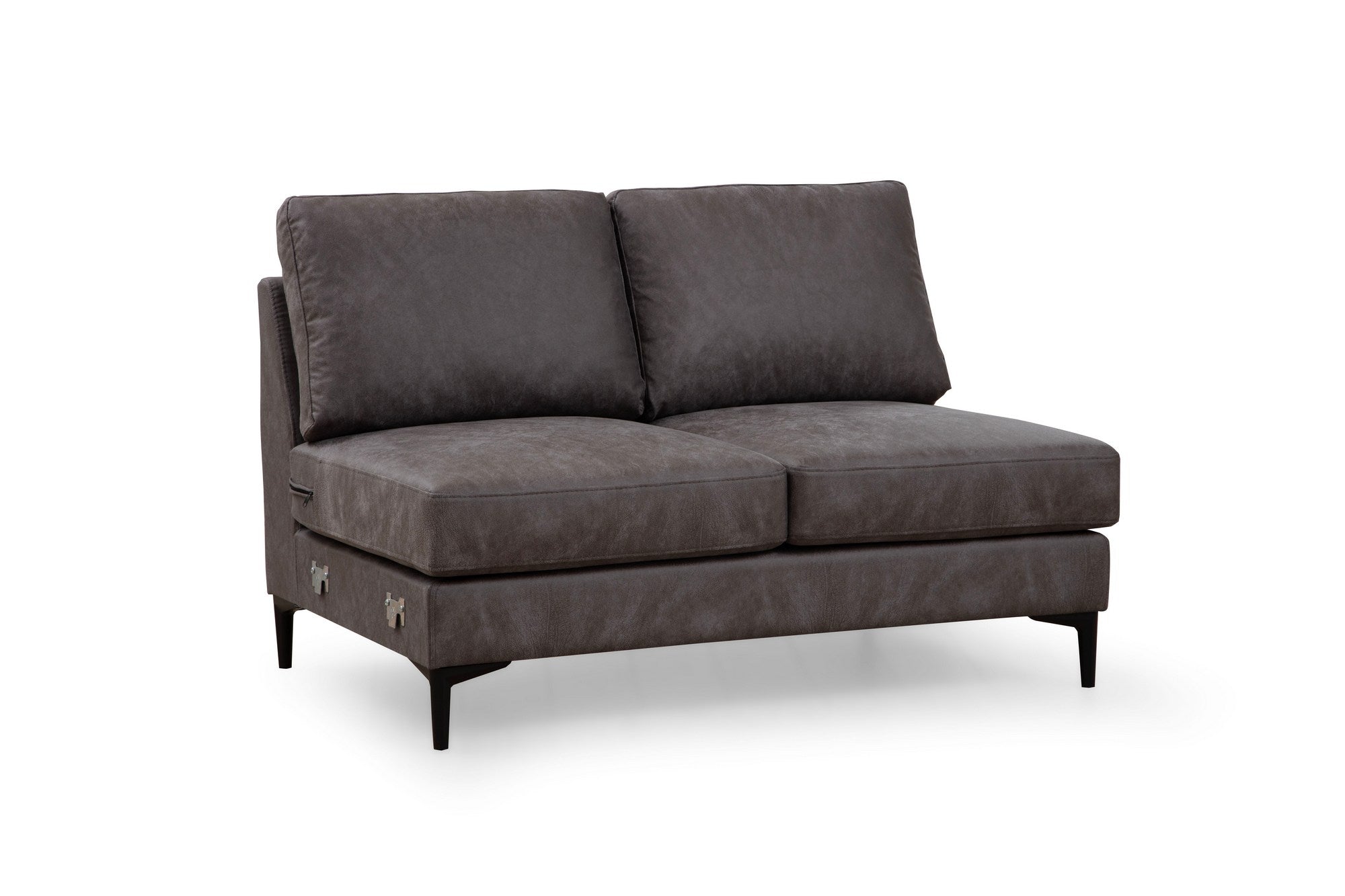 Sofá de canto elegante, antracite, 200 x 314 x 155 cm | Estrutura em madeira de faia e aglomerado, 100% poliéster, almofadas de espuma macia | Design moderno para salas de estar
