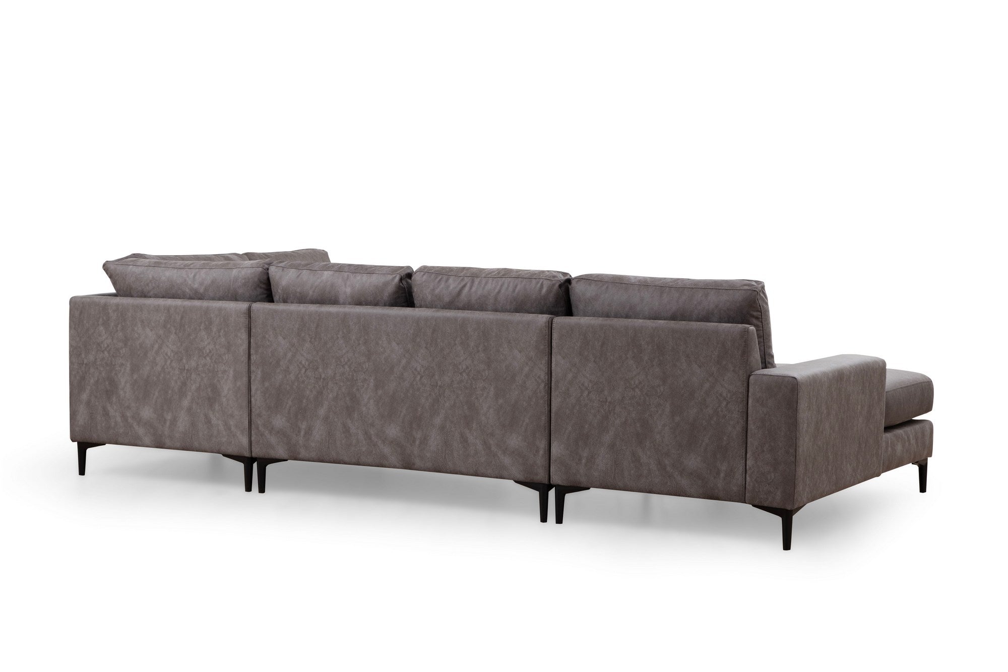 Sofá de canto elegante, antracite, 155 x 314 x 200 cm | Estrutura em madeira de faia e aglomerado, 100% poliéster, almofadas de espuma macia | Design moderno para salas de estar