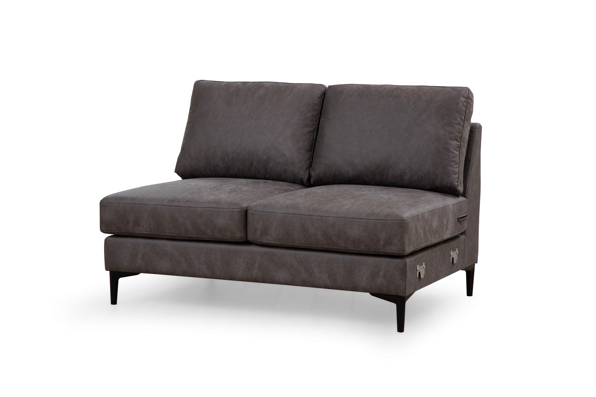 Sofá de canto elegante, antracite, 155 x 314 x 200 cm | Estrutura em madeira de faia e aglomerado, 100% poliéster, almofadas de espuma macia | Design moderno para salas de estar