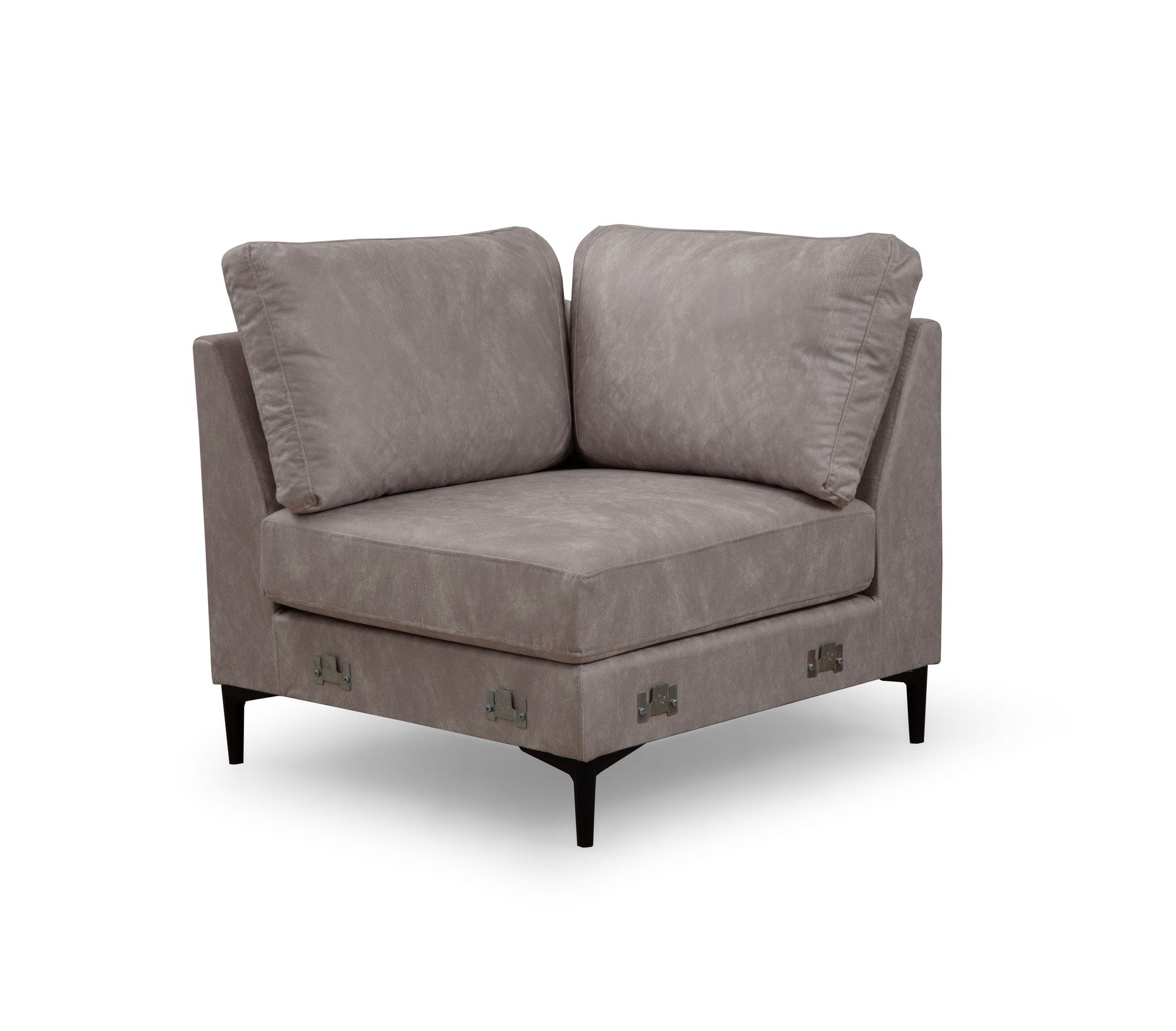 Sofá de canto elegante, bege, 200 x 314 x 155 cm | Estrutura em madeira de faia e aglomerado, 100% poliéster, almofadas de espuma macia | Design moderno para sala de estar