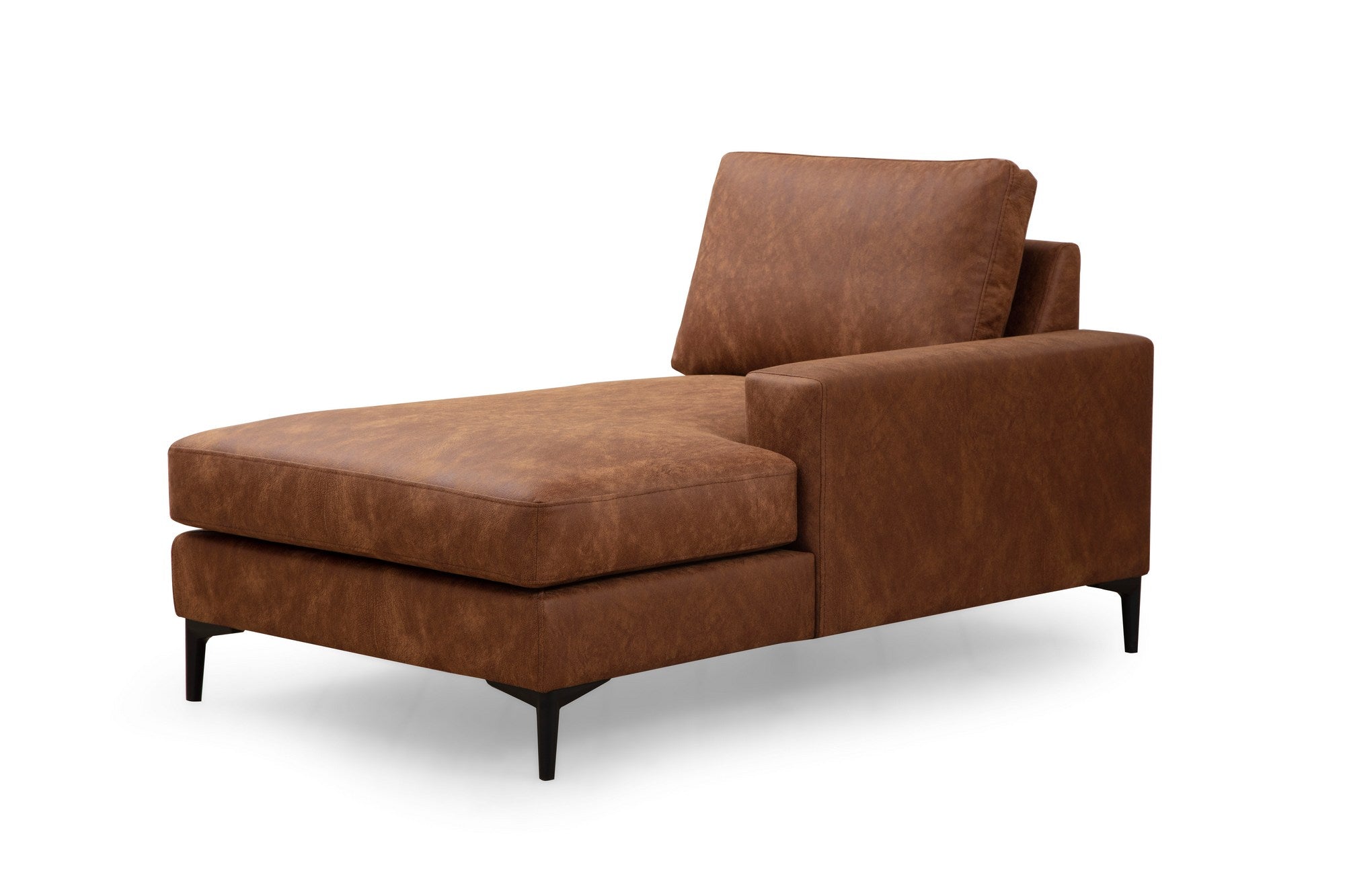 Sofá de canto elegante, cor camelo, 200 x 314 x 155 cm | Estrutura em madeira de faia e aglomerado, 100% poliéster, almofadas de espuma macia | Design moderno para sala de estar