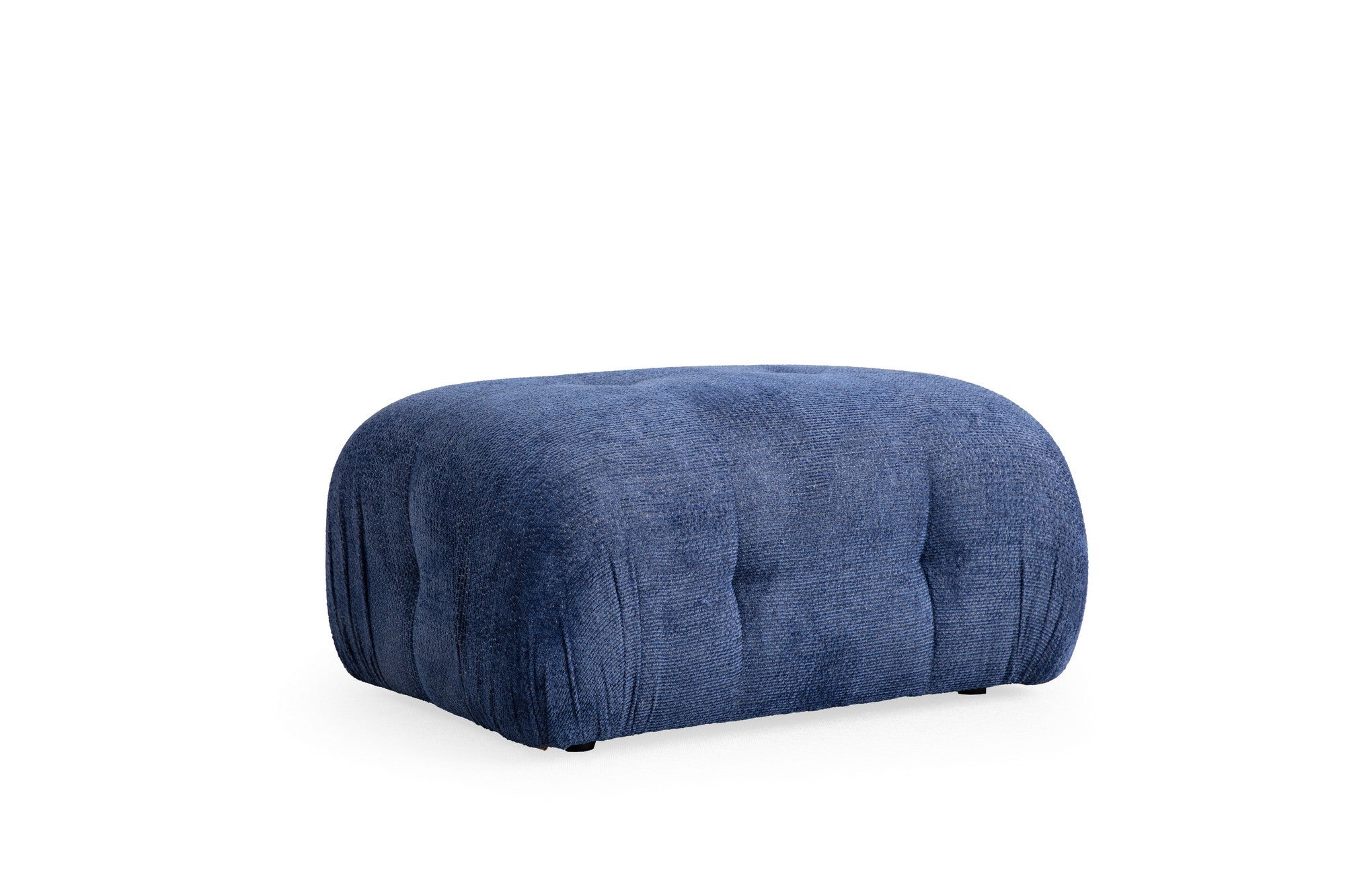 Sofá de canto elegante, azul-noite, 290 x 160 cm | Estrutura em madeira de faia e aglomerado, tecido 100% poliéster, assento em espuma macia | Design moderno para salas de estar