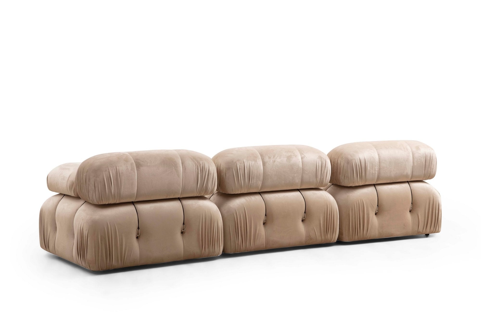 Sofá elegante de 1 lugar, creme, 95 x 95 x 75 cm | Estrutura em madeira de faia, 100% poliéster, encosto removível, espuma macia | Perfeito para decoração escandinava e hoteleira