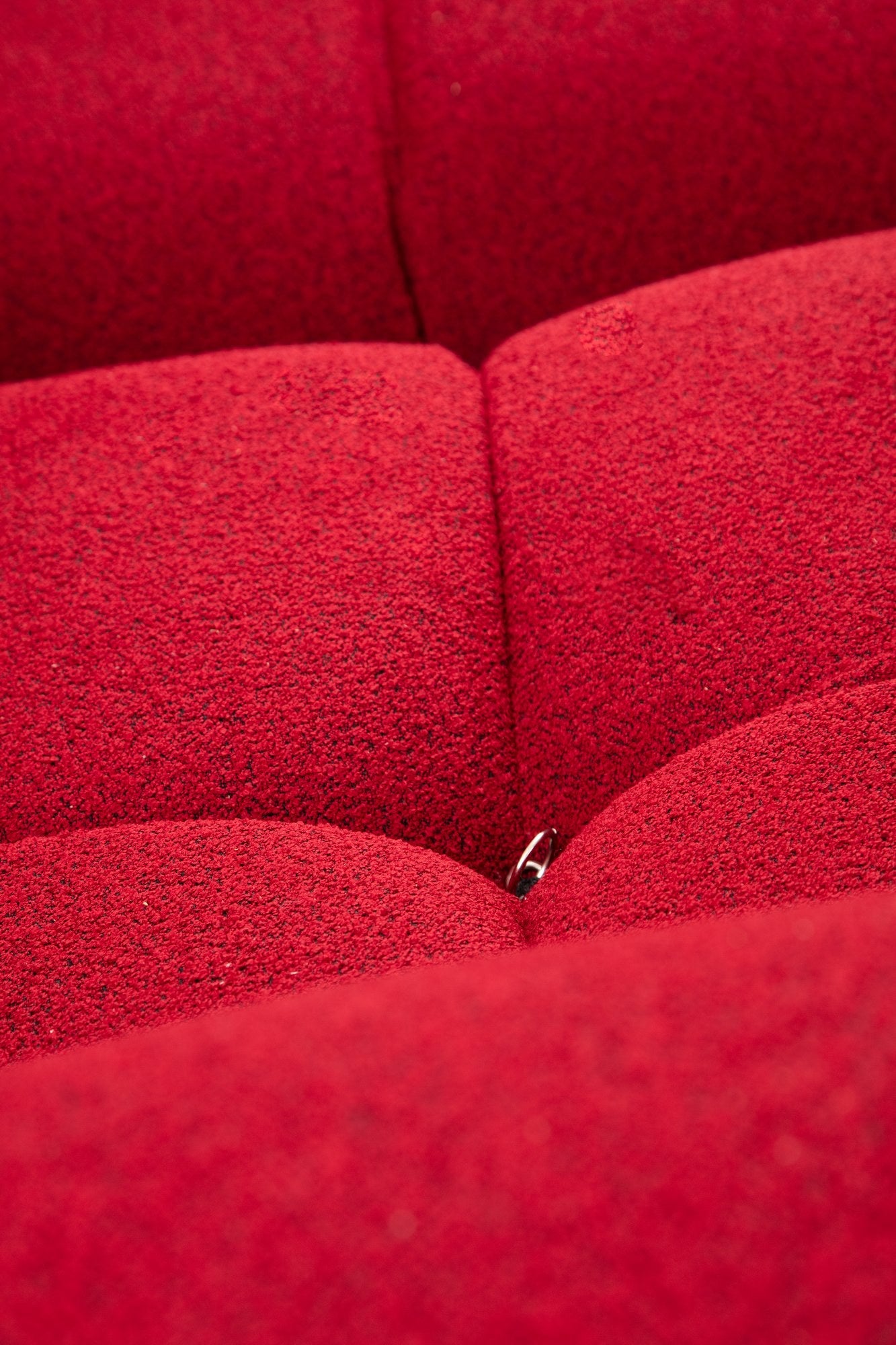 Sofá elegante de 1 lugar, vermelho, 95 x 95 x 75 cm | Estrutura em madeira de faia e aglomerado, 100% poliéster, encosto e braço removíveis | Perfeito para espaços modernos