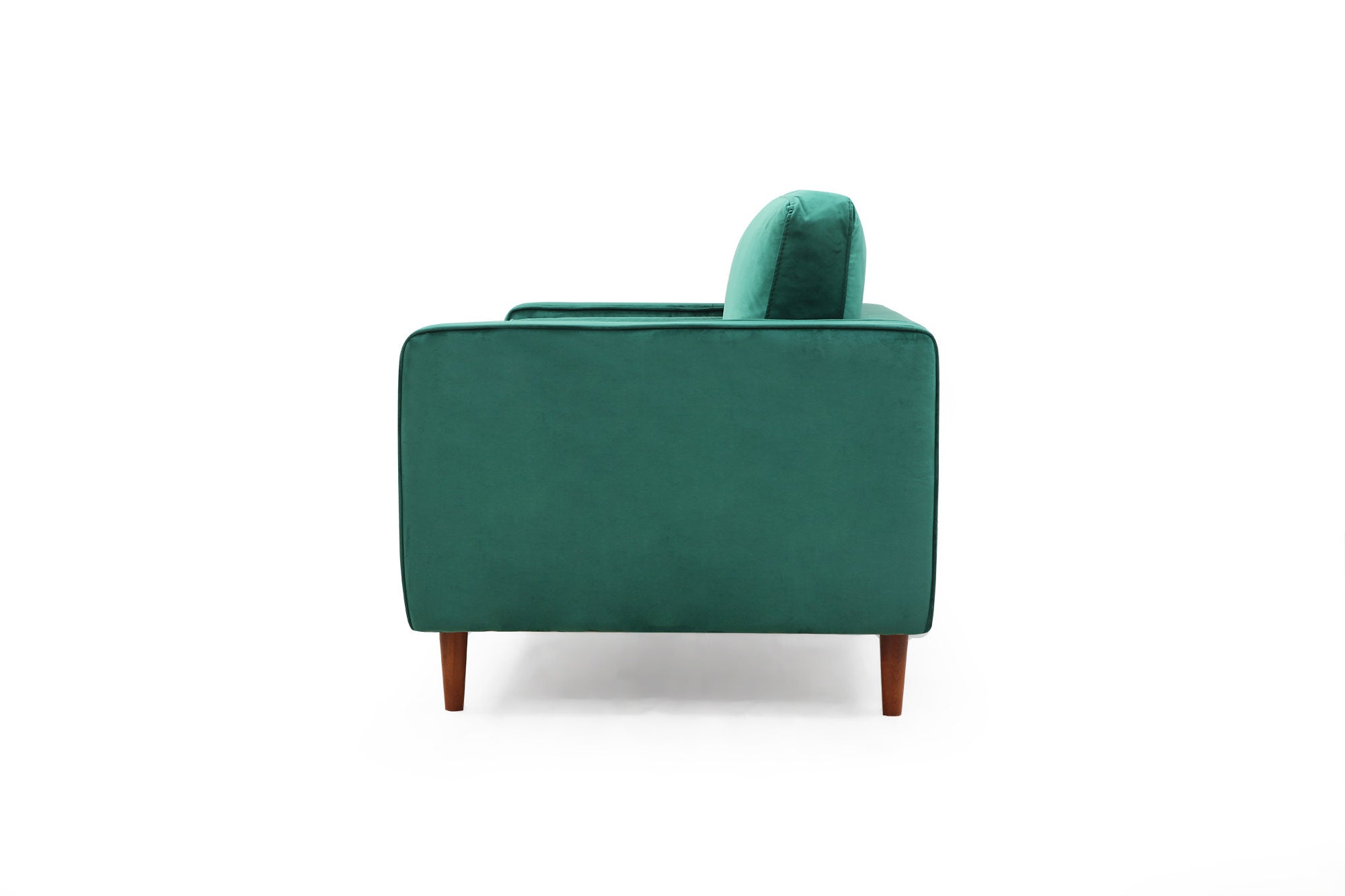 Sofá elegante de 2 lugares, verde menta, 175 x 90 x 70 cm | Estrutura em madeira de faia, 100% poliéster, inclui 2 almofadas | Perfeito para espaços modernos