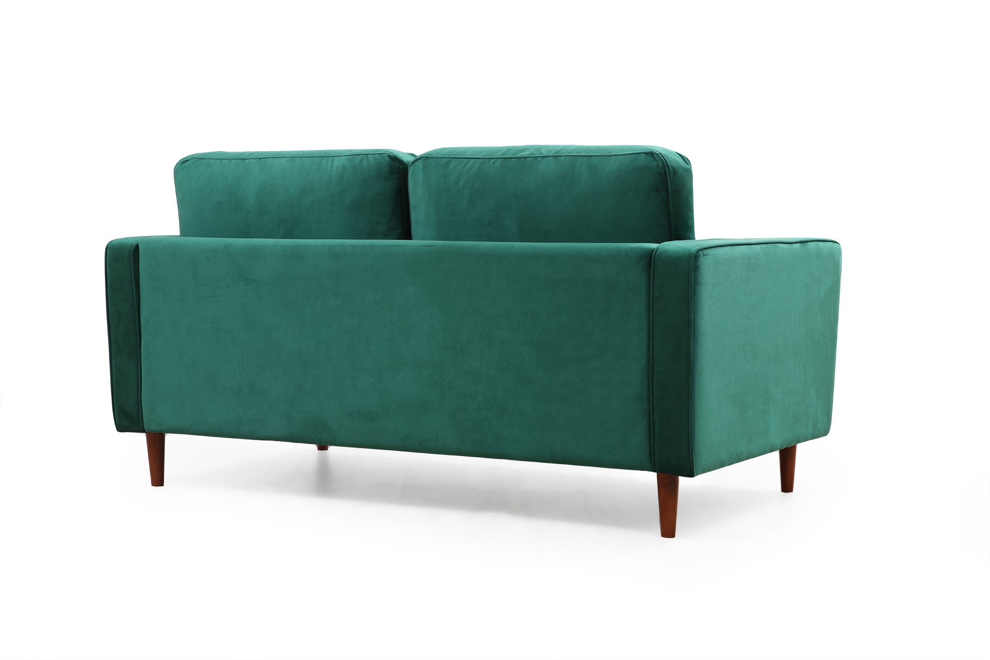 Sofá elegante de 2 lugares, verde menta, 175 x 90 x 70 cm | Estrutura em madeira de faia, 100% poliéster, inclui 2 almofadas | Perfeito para espaços modernos