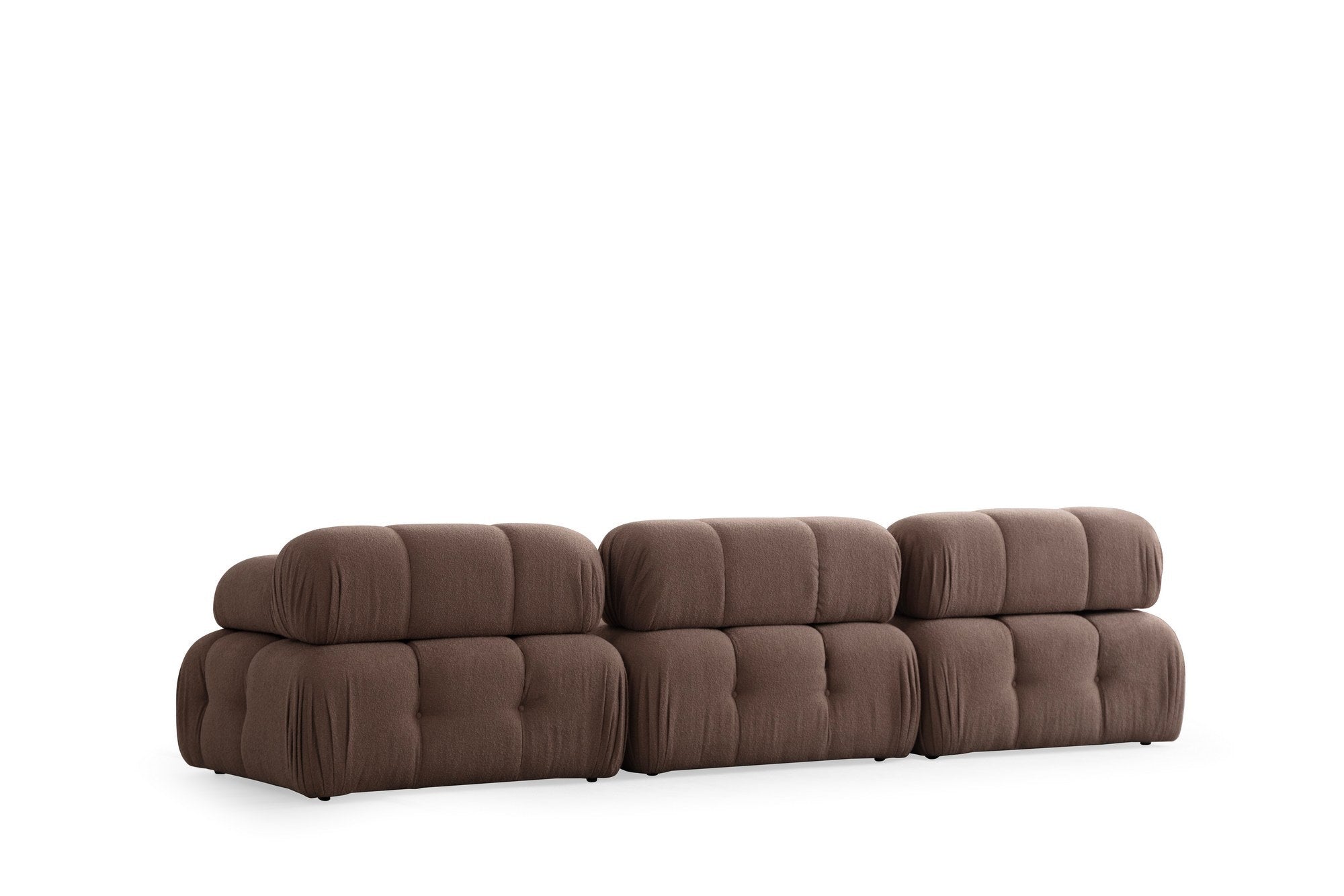 Sofá de Canto Cappuccino, 300x200 cm | Estrutura em madeira de faia e aglomerado, 100% poliéster, espuma 28 DNS | Elegante e funcional com mecanismo de mudança, tecido lavável a seco