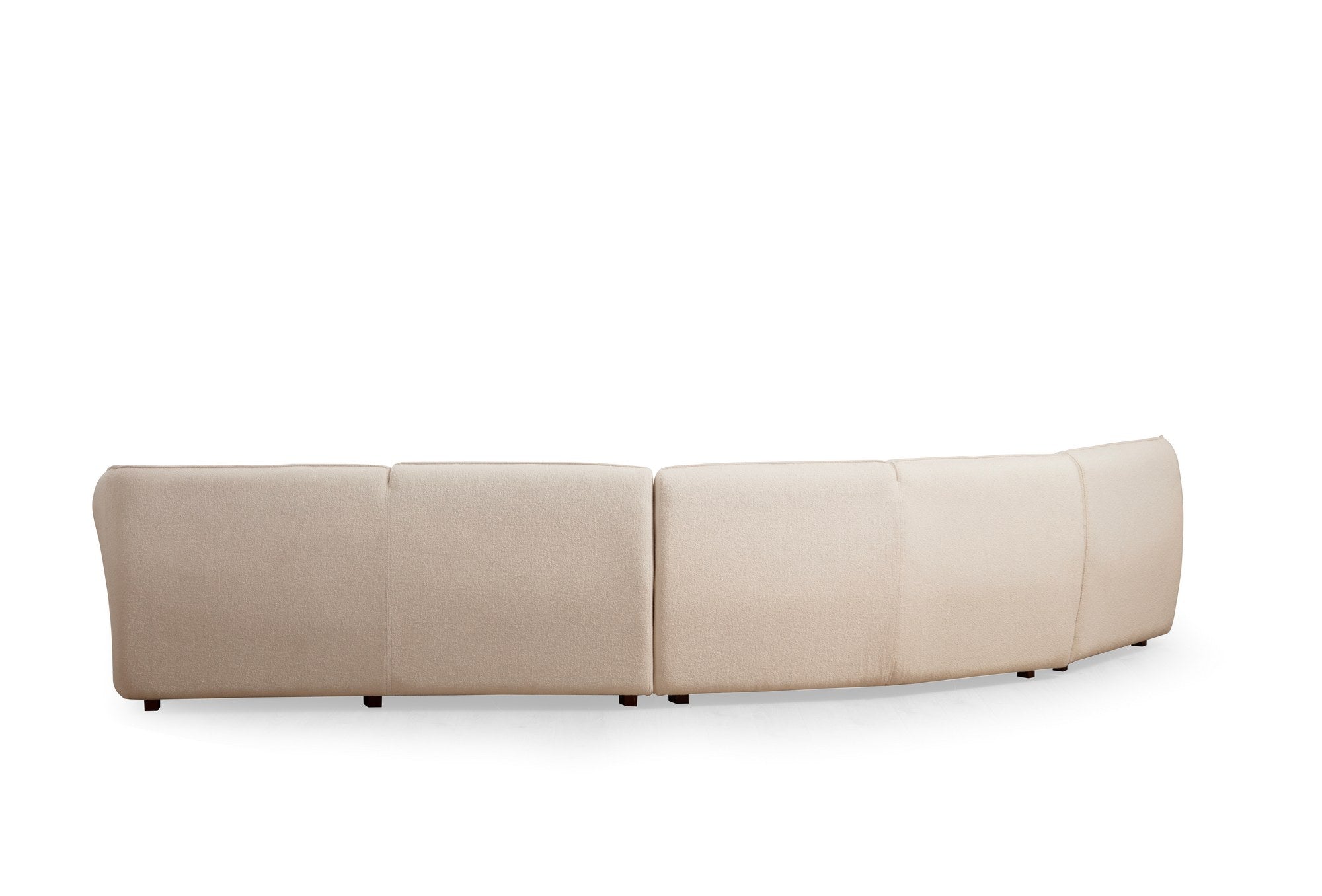 Sofá de canto elegante, cor creme, 360 x 108 x 79 cm | Estrutura em madeira de faia e aglomerado, 100% poliéster, espuma 28 DNS | Elegante e confortável para salas de estar modernas