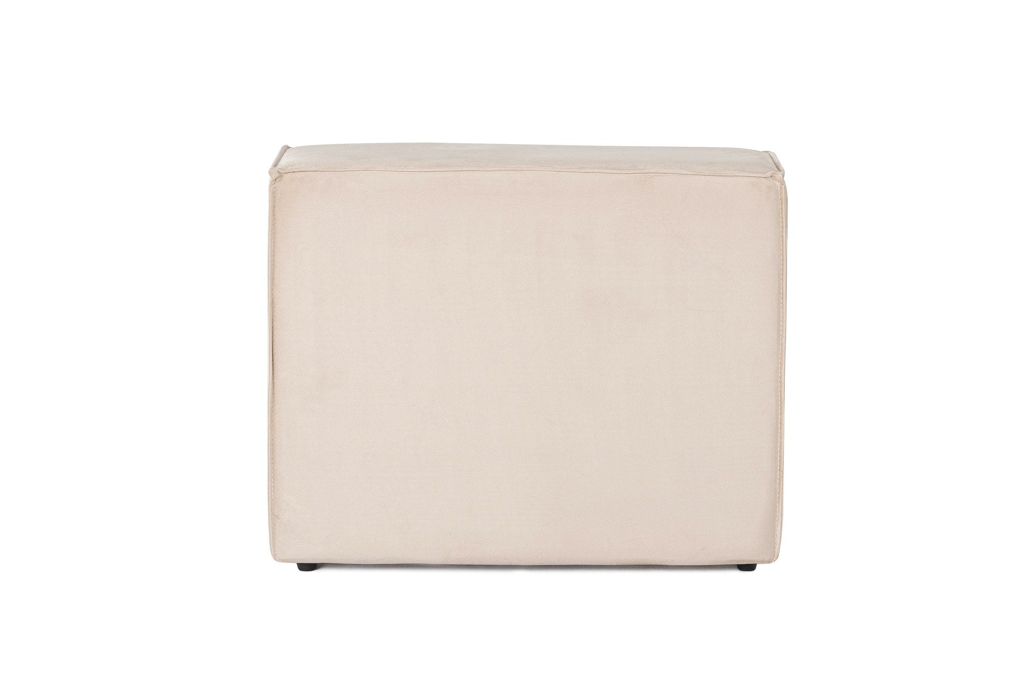Sofá elegante de 1 lugar, linho creme, 83 x 108 x 65 cm | Estrutura 100% madeira de carpa, espuma DNS 32, pernas de plástico | Perfeito para salas de estar modernas e espaços aconchegantes