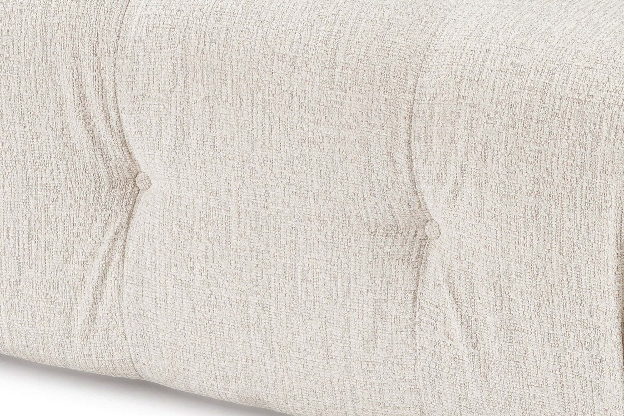 Sofá elegante de 1 lugar, cor creme, 100 cm x 100 cm x 80 cm | Estrutura em madeira de faia e aglomerado, 100% poliéster, espuma 28 DNS | Design moderno com mecanismo de mudança