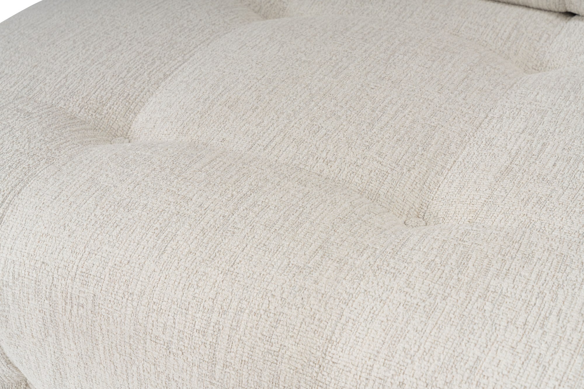 Sofá elegante de 1 lugar, cor creme, 100 cm x 100 cm x 80 cm | Estrutura em madeira de faia e aglomerado, 100% poliéster, espuma 28 DNS | Design moderno com mecanismo de mudança