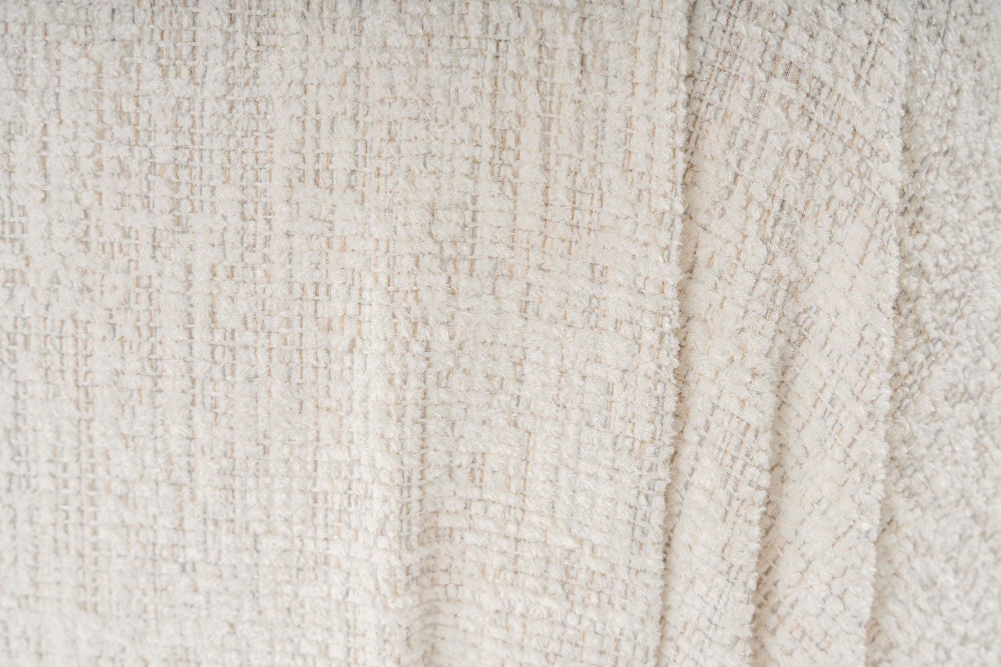 Sofá elegante de 1 lugar, cor creme, 100 cm x 100 cm x 80 cm | Estrutura em madeira de faia e aglomerado, 100% poliéster, espuma 28 DNS | Design moderno com mecanismo de mudança