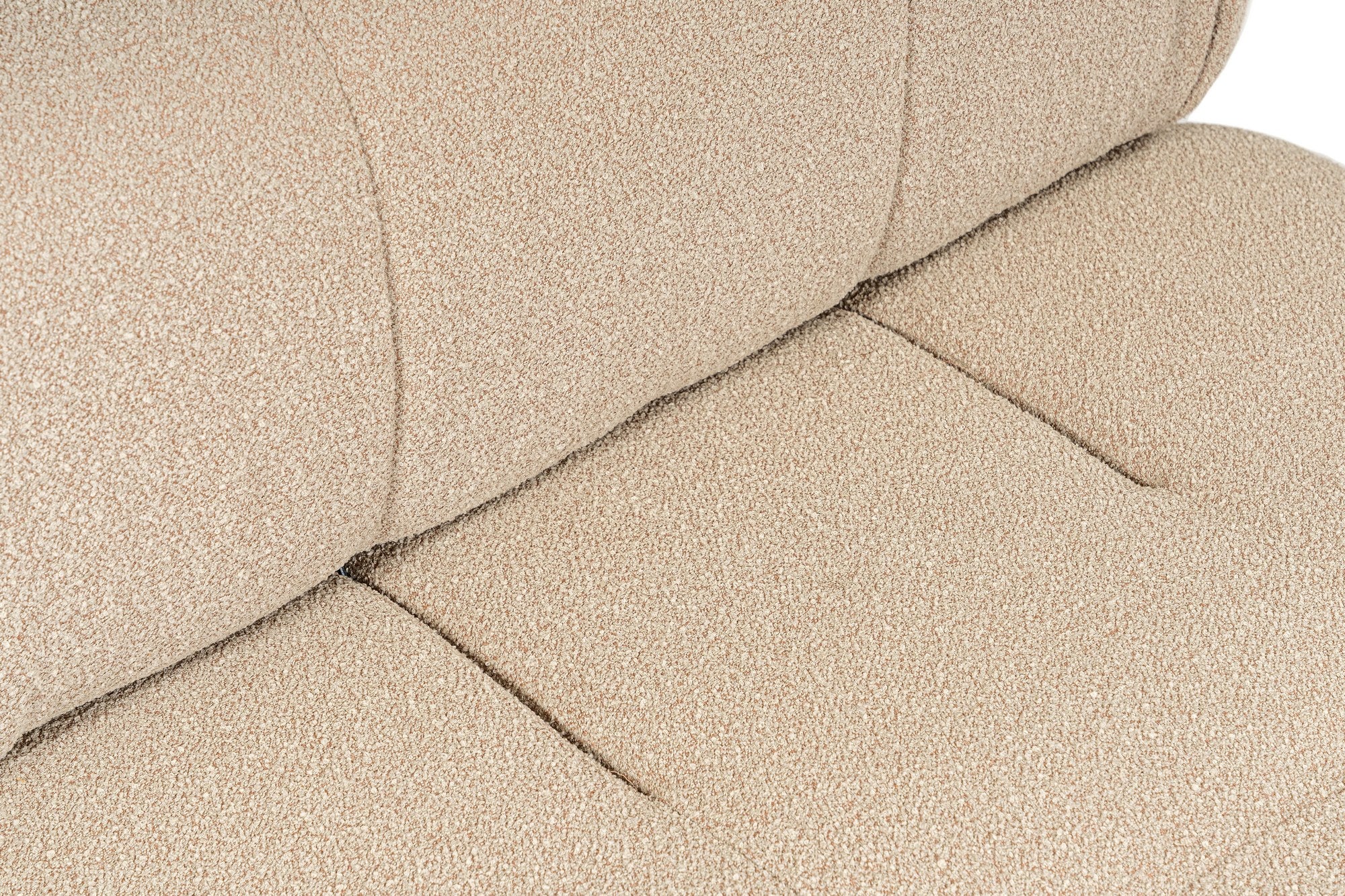 Sofá elegante de 1 lugar, cor pêssego, 100 cm x 100 cm x 80 cm | Estrutura em madeira de faia e aglomerado, 100% poliéster, espuma 28 DNS | Design moderno com mecanismo de mudança