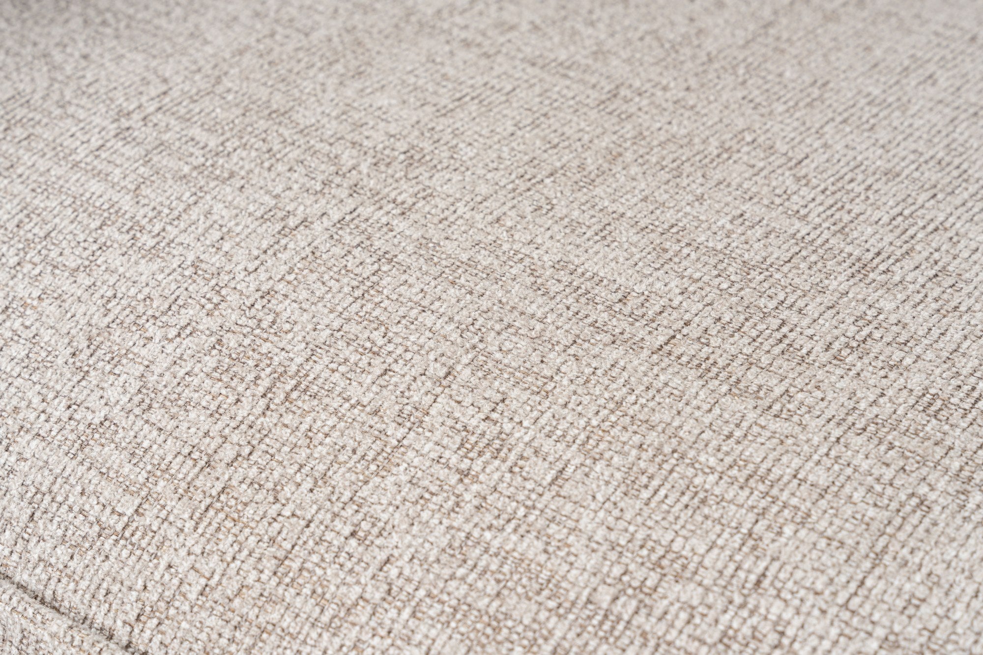 Sofá elegante de 3 lugares, cor mocha, 303 x 108 x 65 cm | Estrutura 100% madeira de carpa, tecido 100% linho, espuma 32 DNS, inclui 2 almofadas | Perfeito para salas de estar modernas