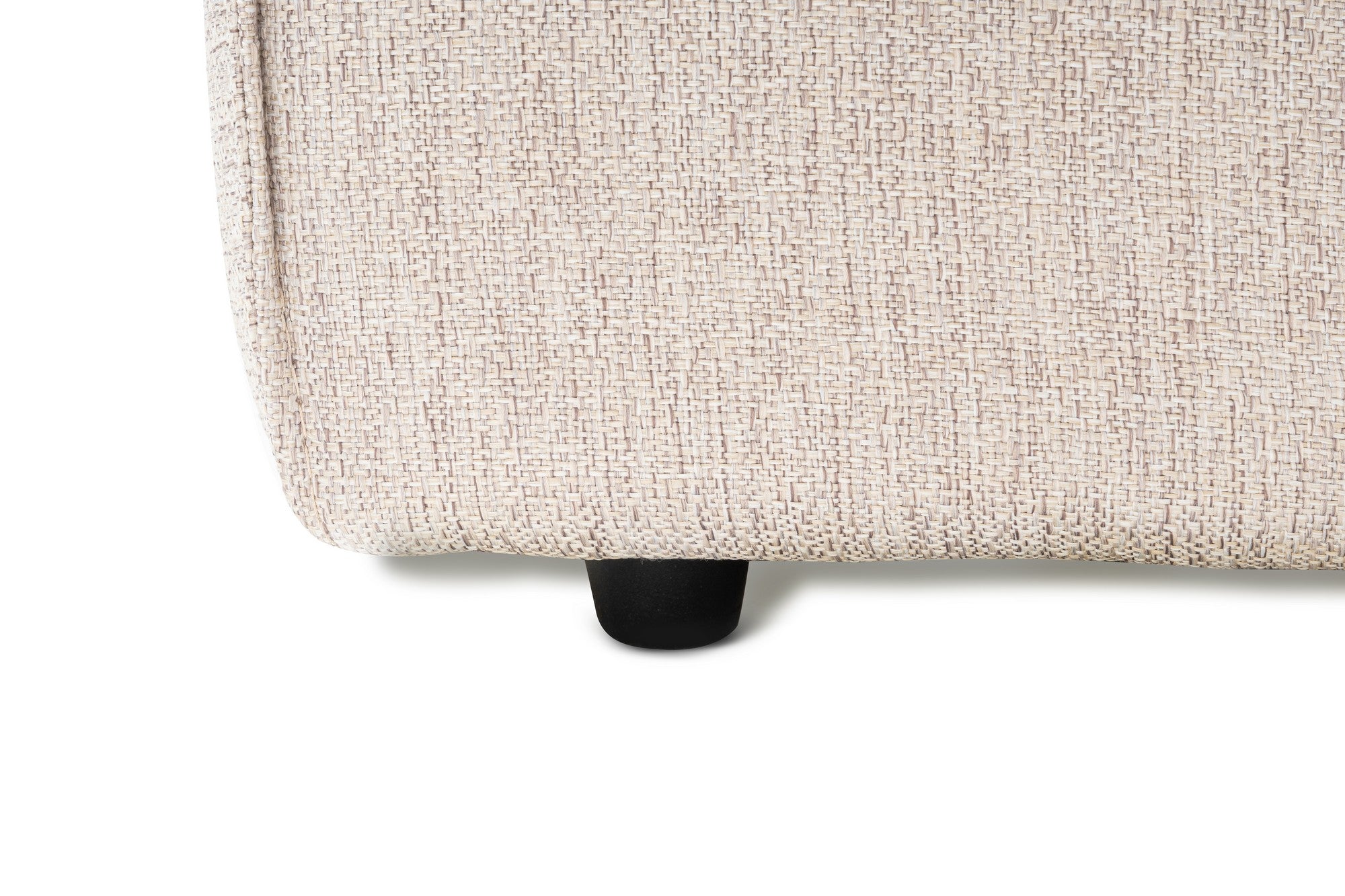 Sofá elegante de 1 lugar, marrom claro, 66 cm de altura | Estrutura 100% madeira de carpa, tecido 100% linho, espuma 32 DNS | Perfeito para salas de estar modernas e espaços aconchegantes