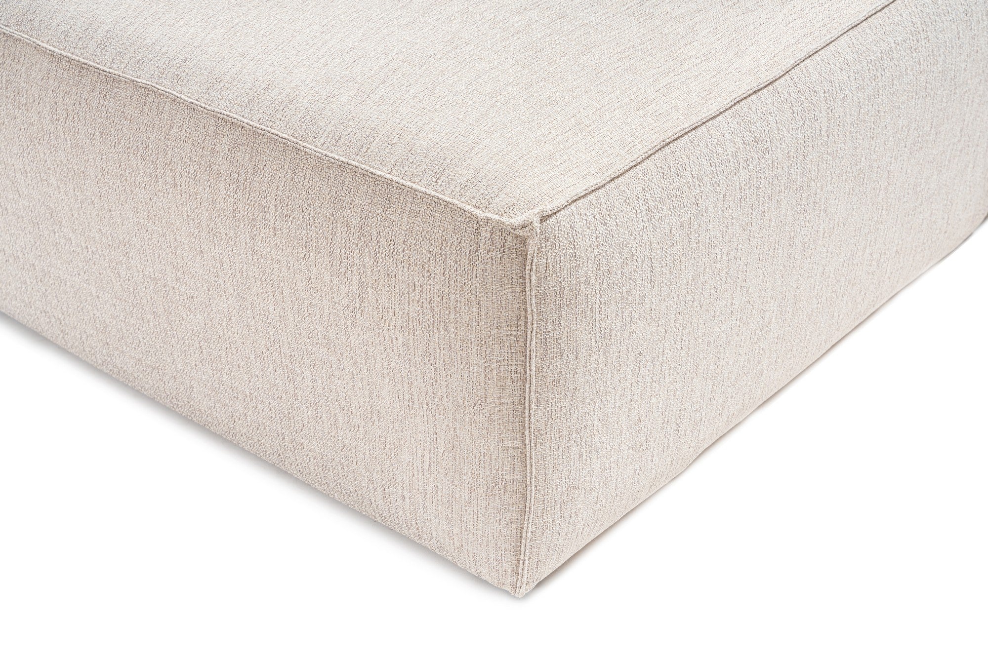 Sofá elegante de 1 lugar, marrom claro, 66 cm de altura | Estrutura 100% madeira de carpa, tecido 100% linho, espuma 32 DNS | Perfeito para salas de estar modernas e espaços aconchegantes