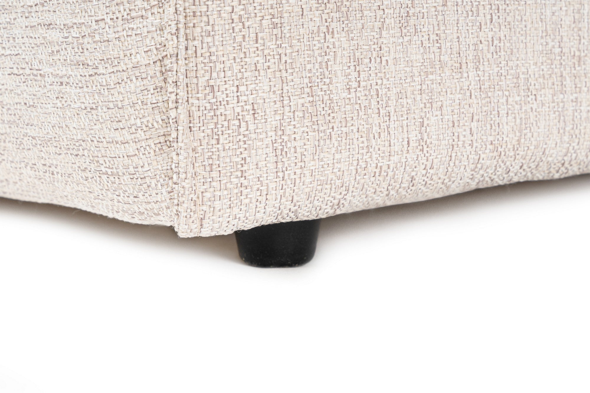 Sofá elegante de 1 lugar, marrom claro, 66 cm de altura | Estrutura 100% madeira de carpa, tecido 100% linho, espuma 32 DNS | Perfeito para salas de estar modernas e espaços aconchegantes