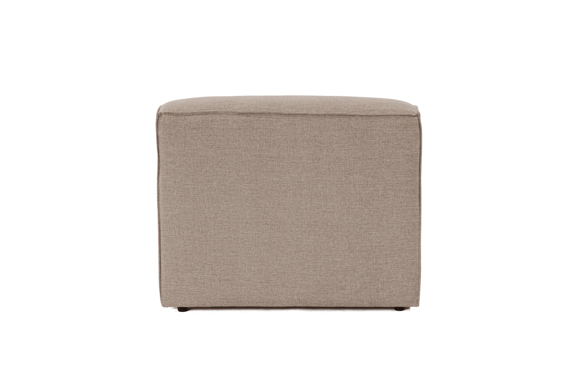 Sofá elegante de 1 lugar, linho marrom, 83 x 105 x 66 cm | Estrutura 100% madeira de carpa, almofada de espuma 32 DNS | Elegante e confortável para espaços de convivência modernos