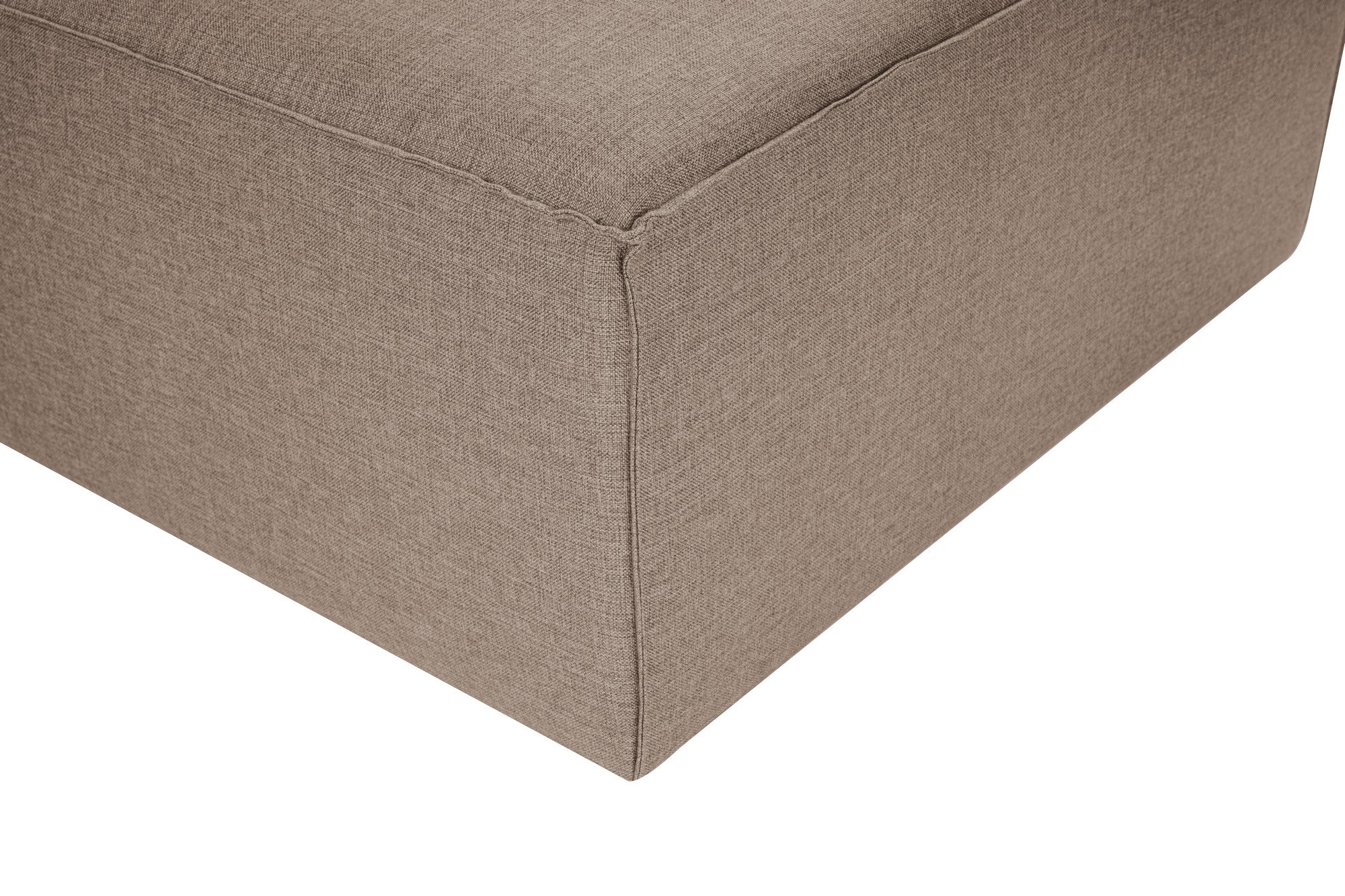 Sofá elegante de 1 lugar, linho marrom, 83 x 105 x 66 cm | Estrutura 100% madeira de carpa, almofada de espuma 32 DNS | Elegante e confortável para espaços de convivência modernos