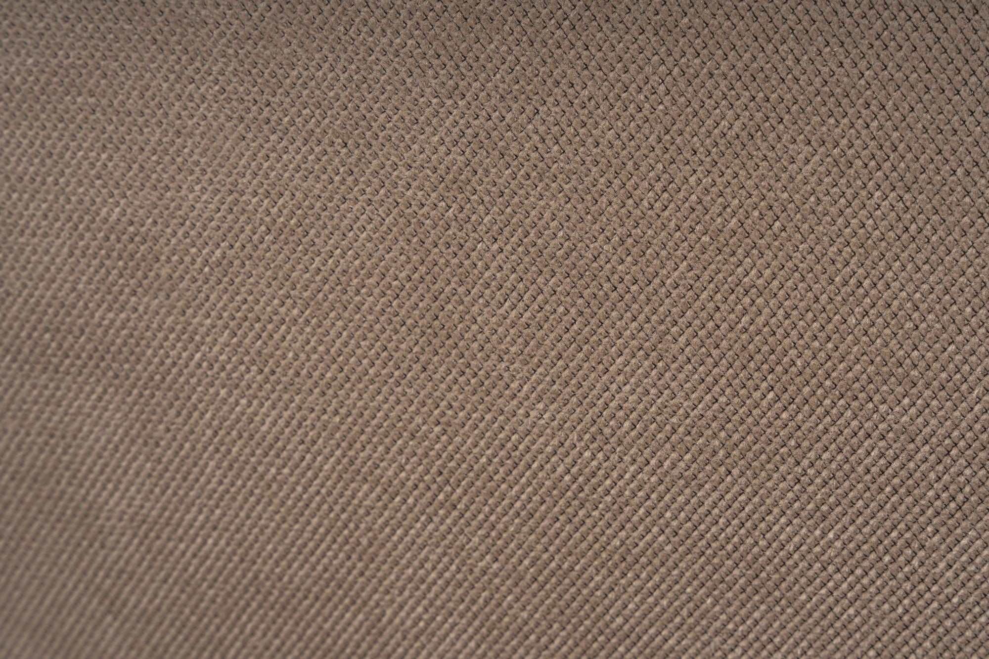 Sofá de Canto Cappuccino com Puff, 350 cm x 190 cm | Estrutura 100% madeira de carpa, tecido 100% linho, espuma 32 DNS | Elegante e confortável para espaços de convivência modernos