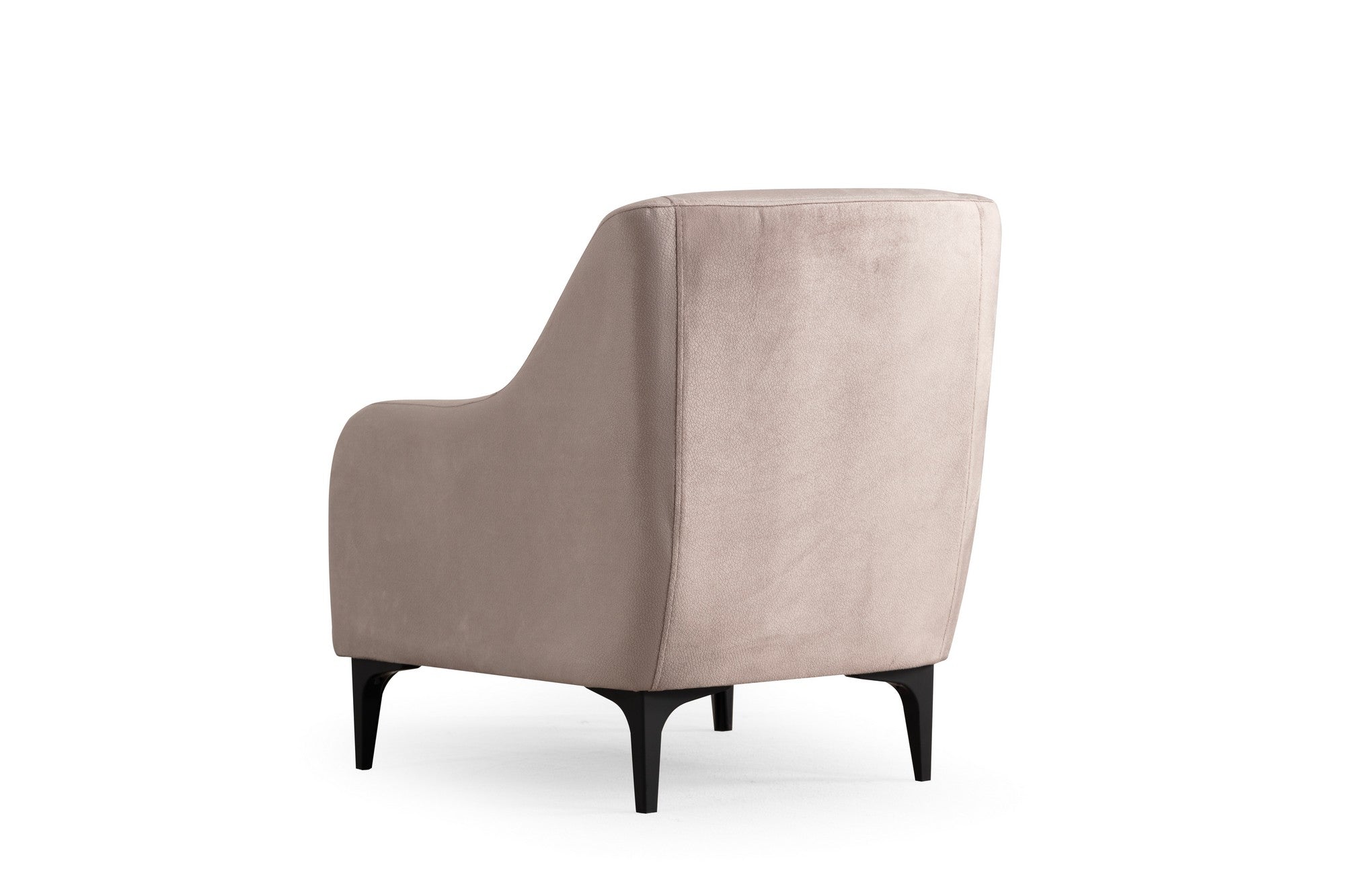 Poltrona Elegante, Bege, 60 x 72 x 81 cm | Estrutura em madeira de faia e aglomerado, 100% poliéster, almofada de espuma macia | Elegante e confortável para sala de estar