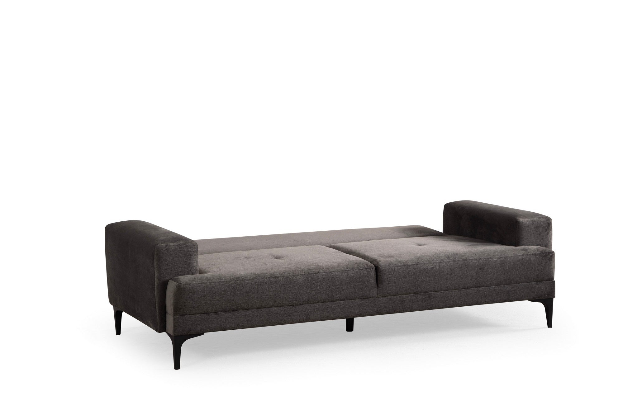 Sofá elegante de 3 lugares, antracite, 234 x 100 x 78 cm | Estrutura em madeira de faia, 100% poliéster, almofadas de espuma macia | Perfeito para salas de estar modernas
