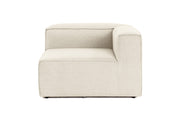 Sofá de 1 lugar em cru, 107 x 105 x 66 cm | Estrutura 100% madeira de carpa, tecido 100% linho, espuma 32 DNS | Elegante e confortável para espaços de convivência modernos