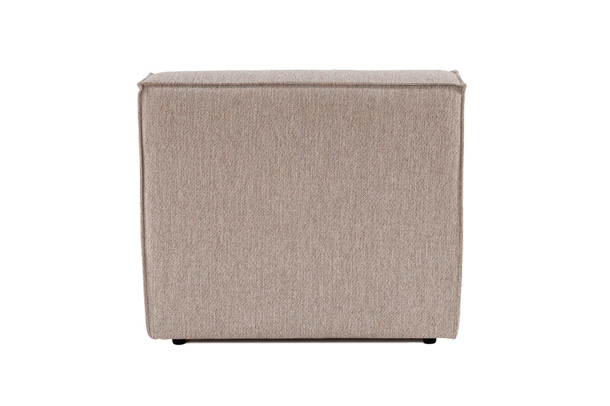 Sofá elegante de 1 lugar, bege areia, 80 x 65 x 95 cm | Estrutura 100% madeira de carpa, tecido 100% linho, espuma 32 DNS | Elegante e confortável para espaços de convivência modernos