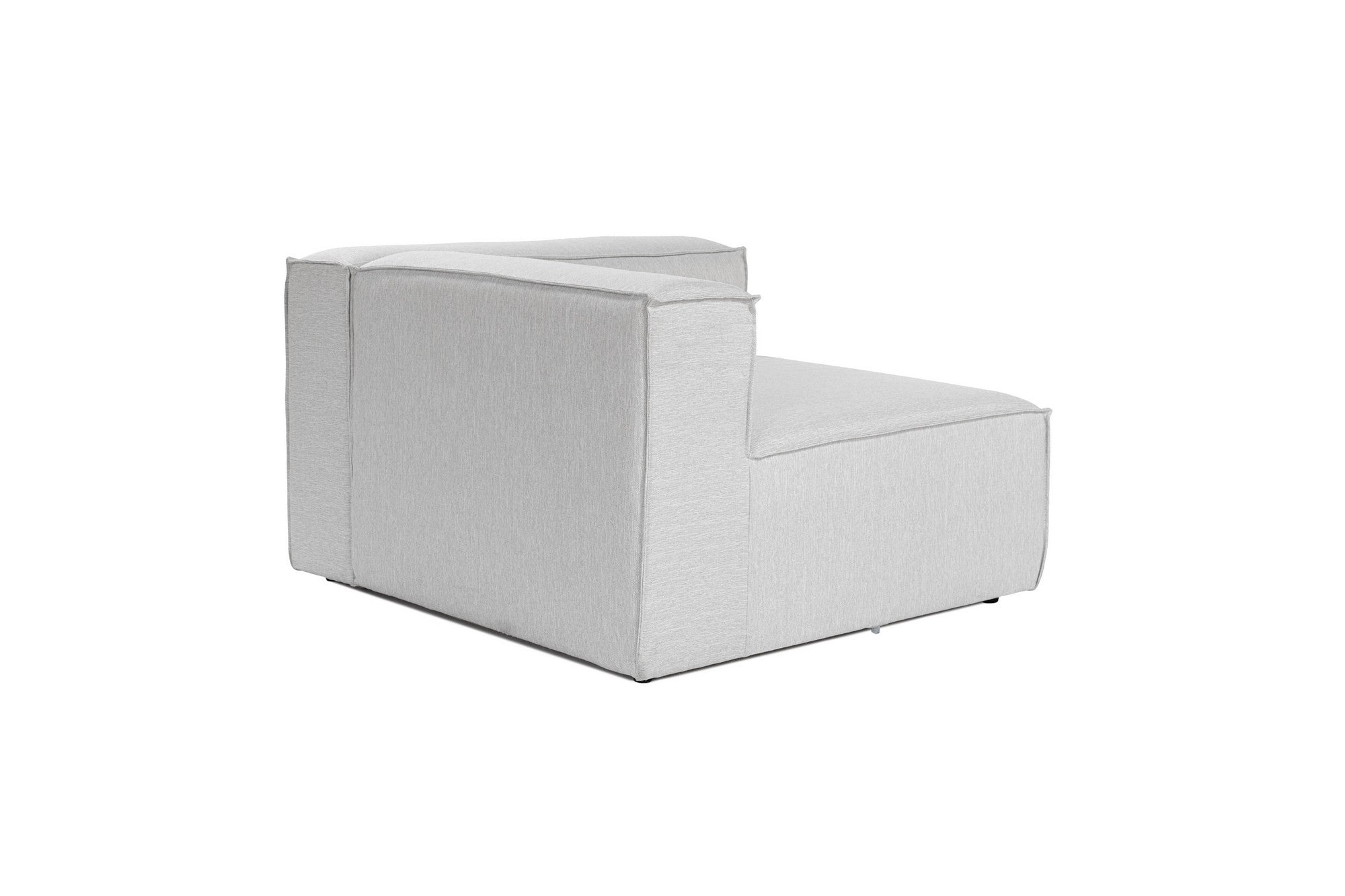 Sofá elegante de 1 lugar, cinza claro, 66 cm de altura | Estrutura 100% madeira de carpa, tecido 100% linho, espuma 32 DNS | Elegante e confortável para espaços de convivência modernos