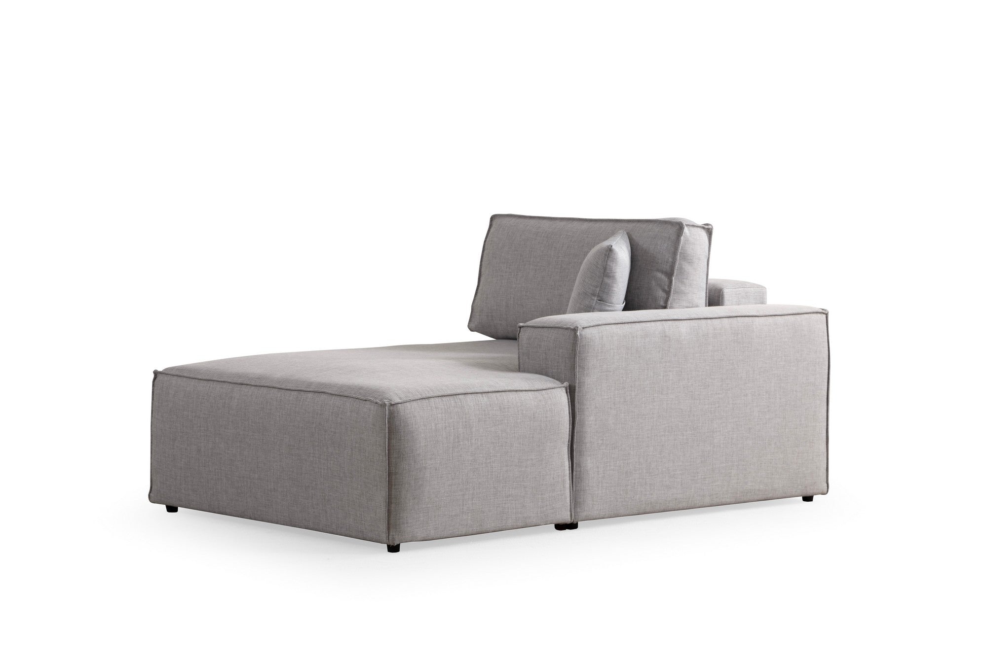 Sofá-cama de canto elegante, cinza claro, 260 cm | Estrutura em madeira de faia e aglomerado, 100% poliéster | Mecanismo deslizante, espuma macia, perfeito para espaços modernos