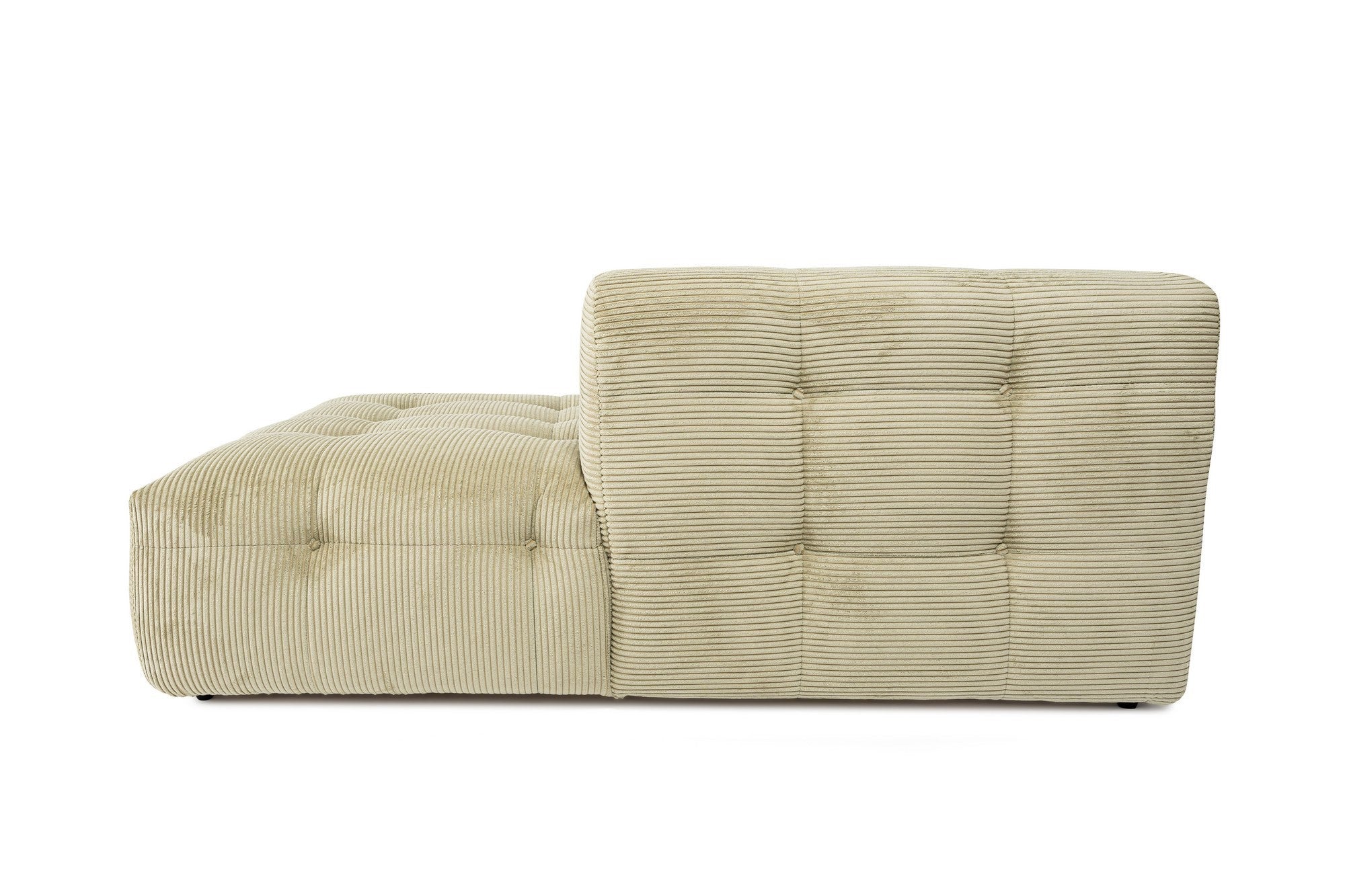 Sofá de canto elegante, verde, estrutura de madeira de faia e aglomerado, 300x150 cm | 100% poliéster, espuma 28 DNS, almofadas fixas, perfeito para espaços modernos