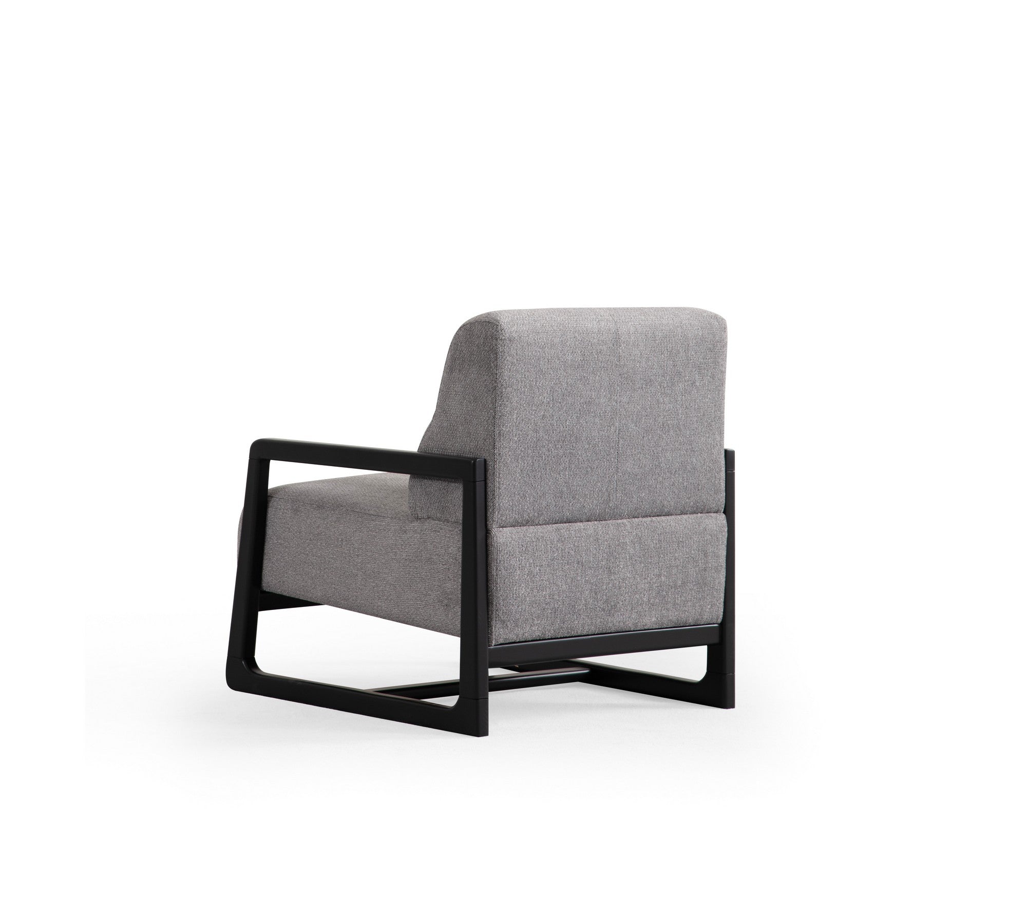 Poltrona Elegante, Cinza Claro, 67 x 80 x 77 cm | Estrutura em madeira de faia e aglomerado, 100% poliéster, almofada de espuma macia | Elegante e confortável para sala de estar