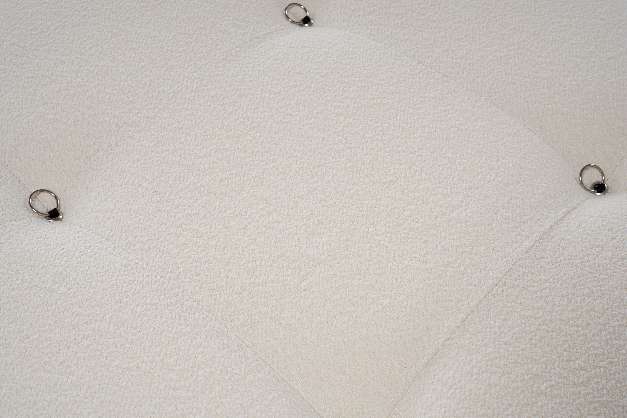 Sofá de canto elegante, branco, 288 x 190 x 95 cm | Estrutura em madeira de faia e aglomerado, 100% poliéster, encosto e braço removíveis | Conforto em espuma macia, design moderno