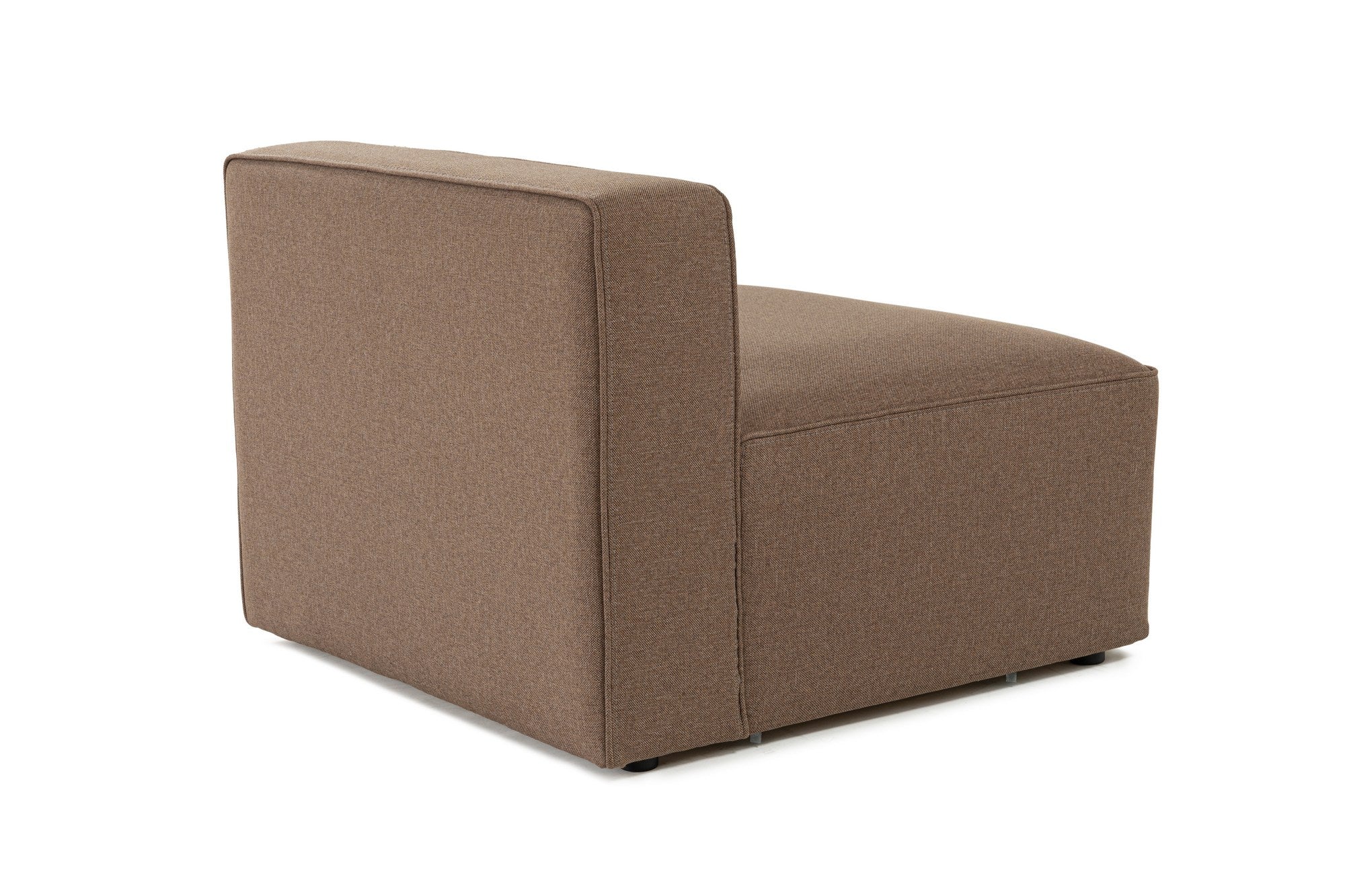 Sofá elegante de 1 lugar, marrom, 90 x 69 x 90 cm | Tecido de textura macia, estrutura de faia e abeto, almofada de espuma 30 DNS | Perfeito para salas de estar aconchegantes e recantos de leitura
