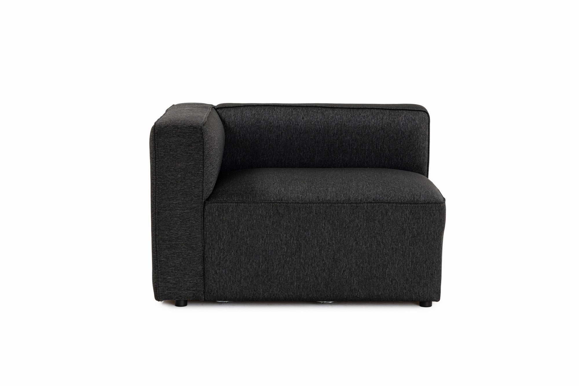 Sofá elegante de 2 lugares, antracite, 220 x 69 x 90 cm | Tecido de textura macia, estrutura de faia e abeto, 30 almofadas de espuma DNS | Perfeito para salas de estar modernas