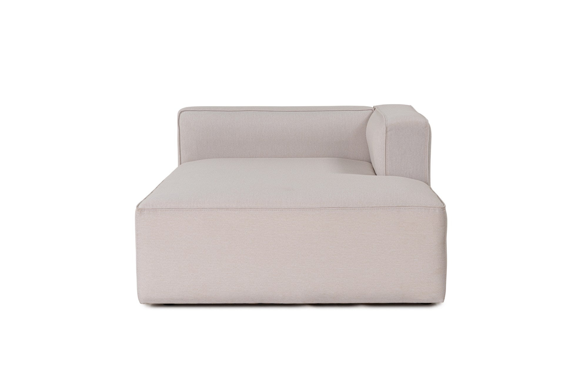 Sofá de canto elegante em cru, 230 cm x 180 cm x 69 cm | Tecido de textura macia, estrutura de faia e abeto, 30 almofadas de espuma DNS | Perfeito para salas de estar modernas