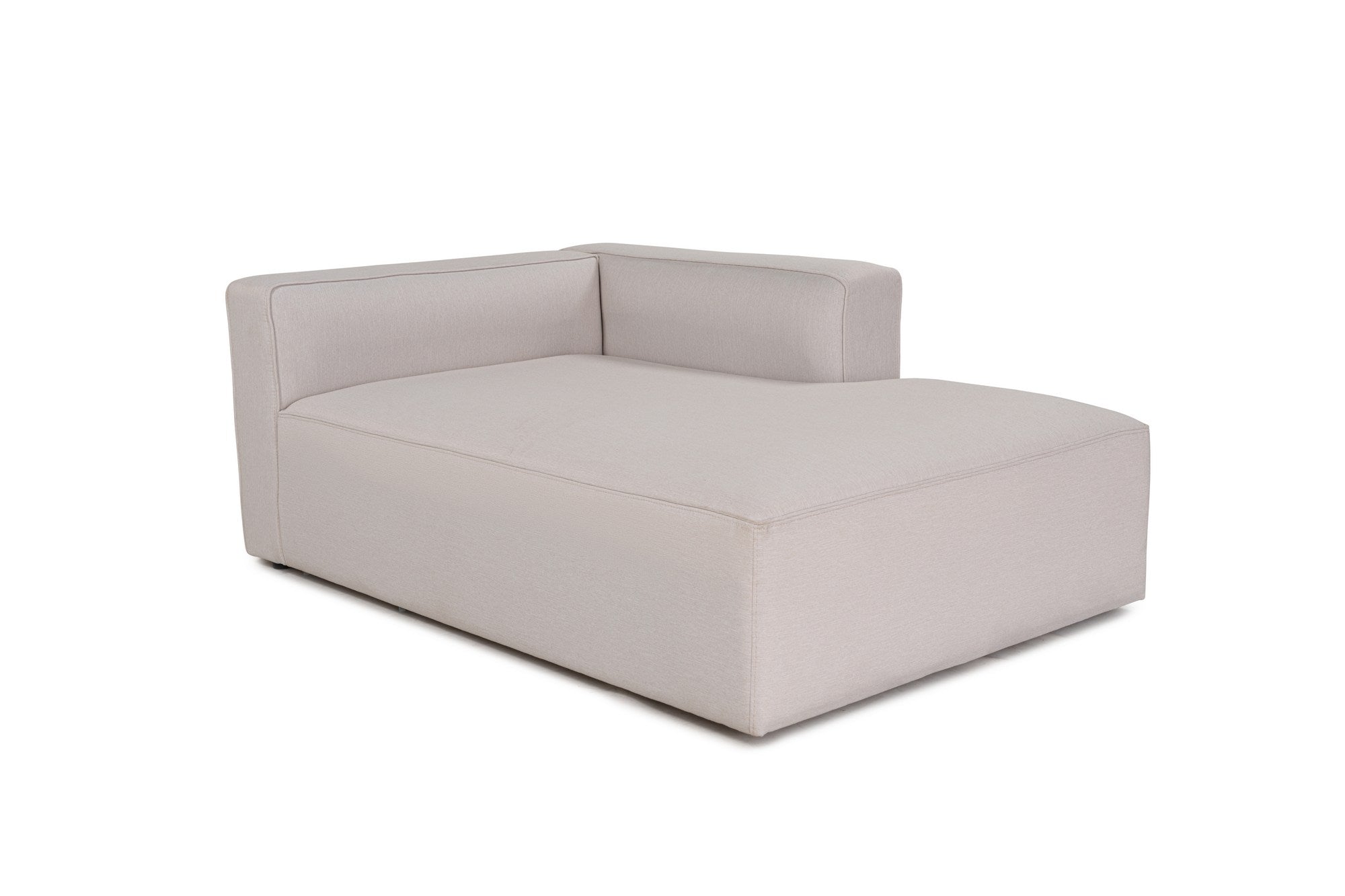 Sofá de canto elegante em cru, 230 cm x 180 cm x 69 cm | Tecido de textura macia, estrutura de faia e abeto, 30 almofadas de espuma DNS | Perfeito para salas de estar modernas
