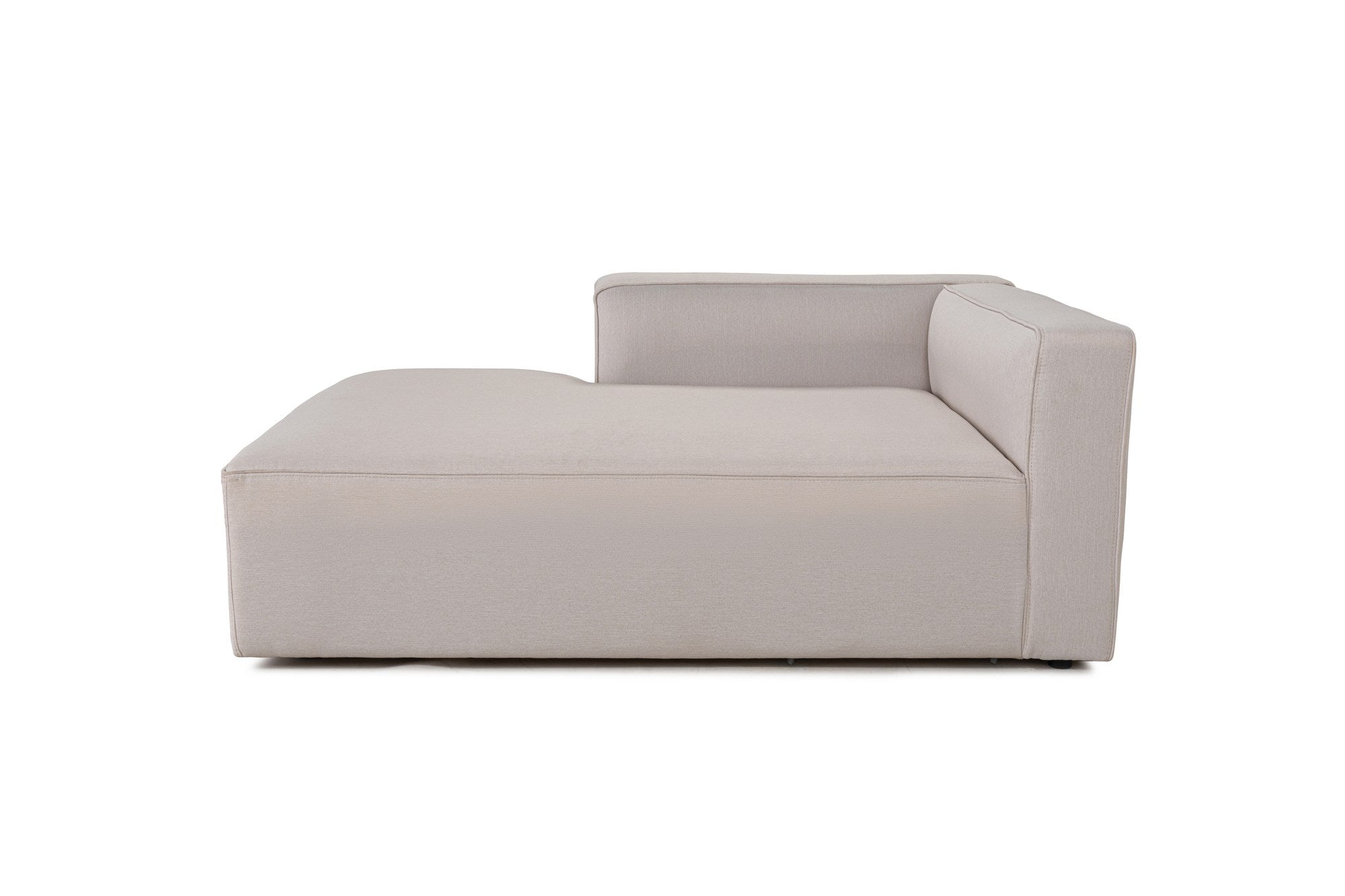 Sofá de canto elegante em cru, 230 cm x 180 cm x 69 cm | Tecido de textura macia, estrutura de faia e abeto, 30 almofadas de espuma DNS | Perfeito para salas de estar modernas