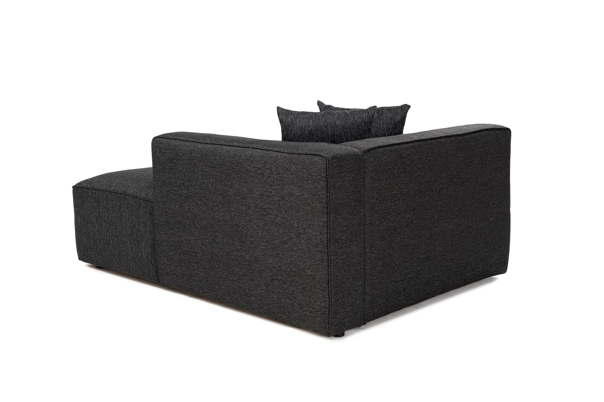 Sofá de canto elegante, antracite, 230 x 180 x 69 cm | Tecido de textura macia, estrutura de faia e abeto, 30 almofadas de espuma DNS | Perfeito para salas de estar modernas