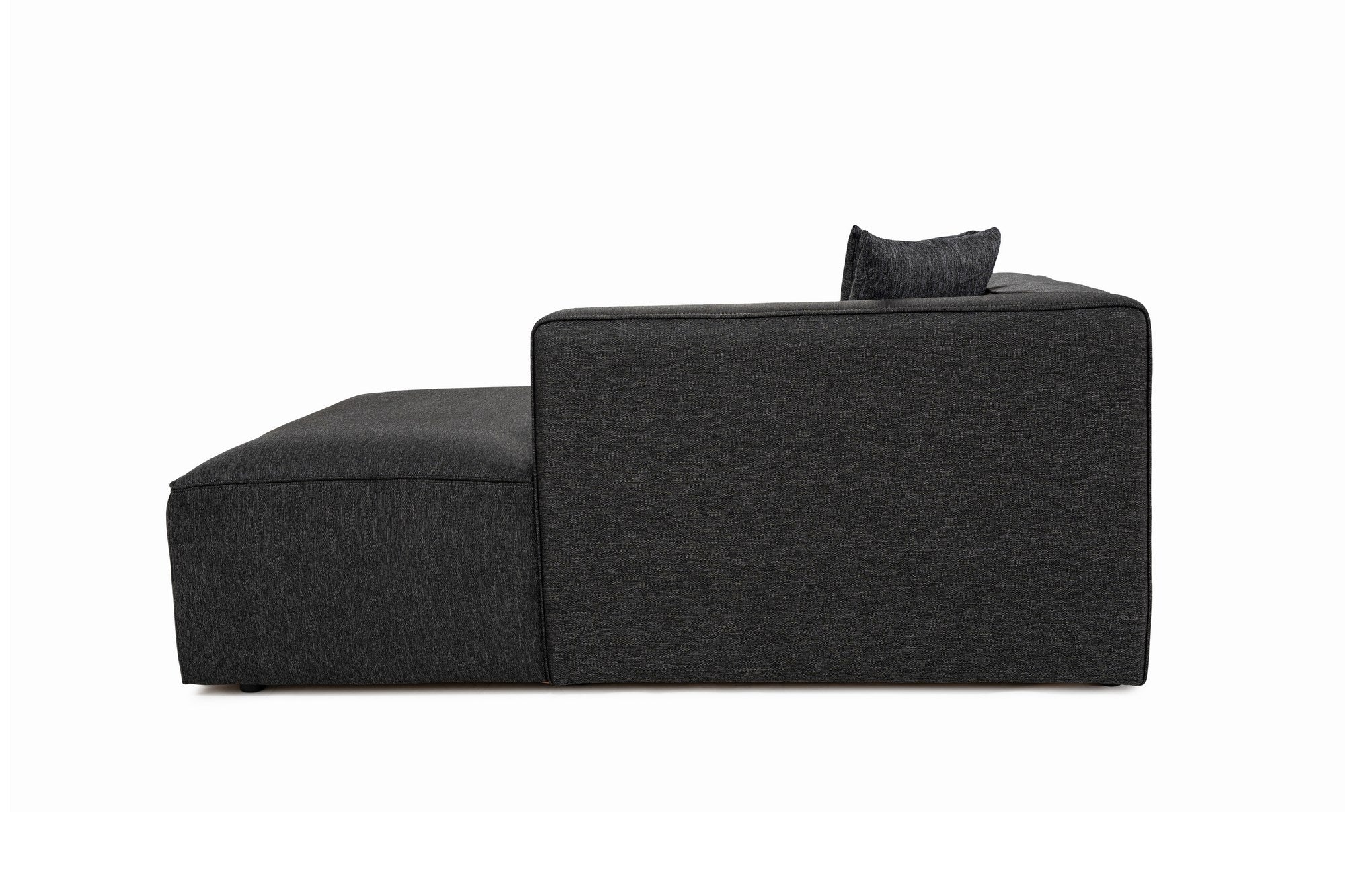 Sofá de canto elegante, antracite, 230 x 180 x 69 cm | Tecido de textura macia, estrutura de faia e abeto, 30 almofadas de espuma DNS | Perfeito para salas de estar modernas