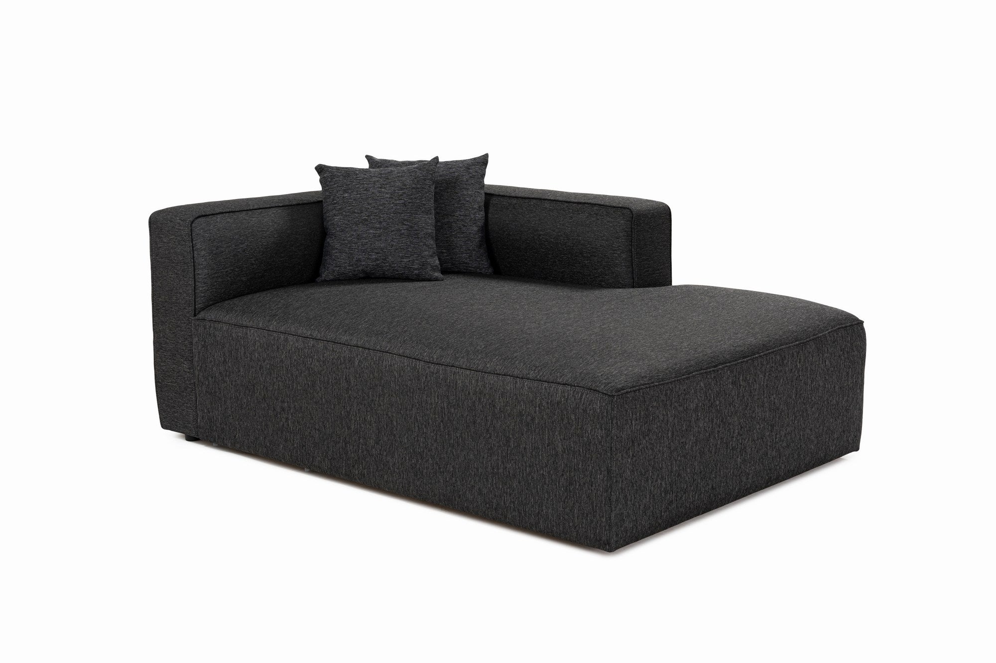 Sofá de canto elegante, antracite, 230 x 180 x 69 cm | Tecido de textura macia, estrutura de faia e abeto, 30 almofadas de espuma DNS | Perfeito para salas de estar modernas