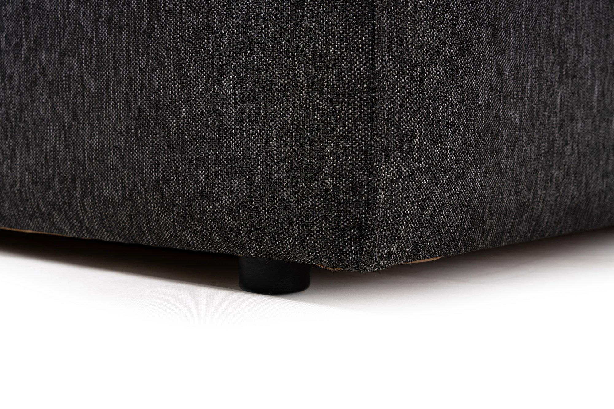 Sofá de canto elegante, antracite, 230 x 180 x 69 cm | Tecido de textura macia, estrutura de faia e abeto, 30 almofadas de espuma DNS | Perfeito para salas de estar modernas